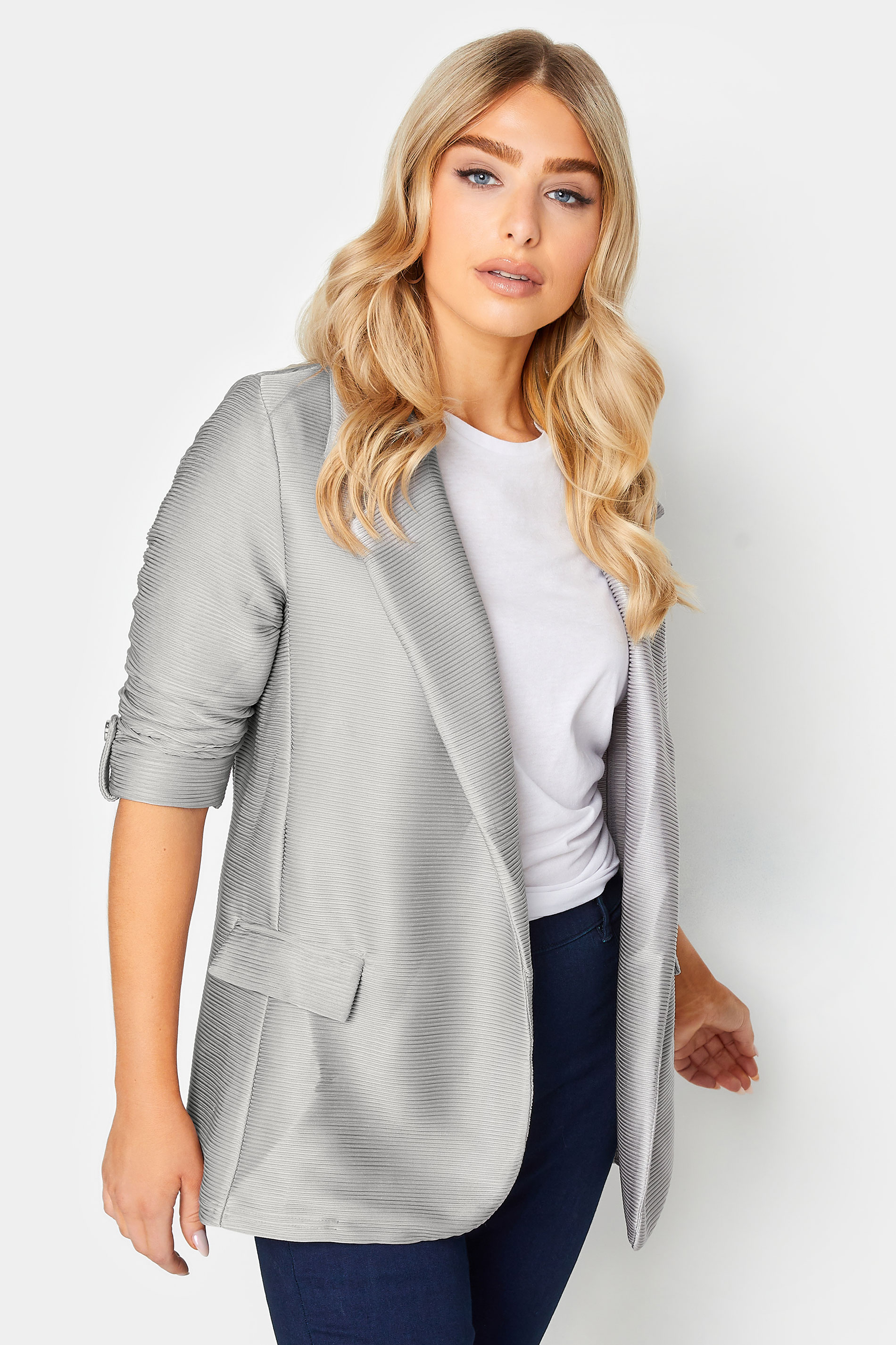 M&Co Grey Textured Blazer | M&Co