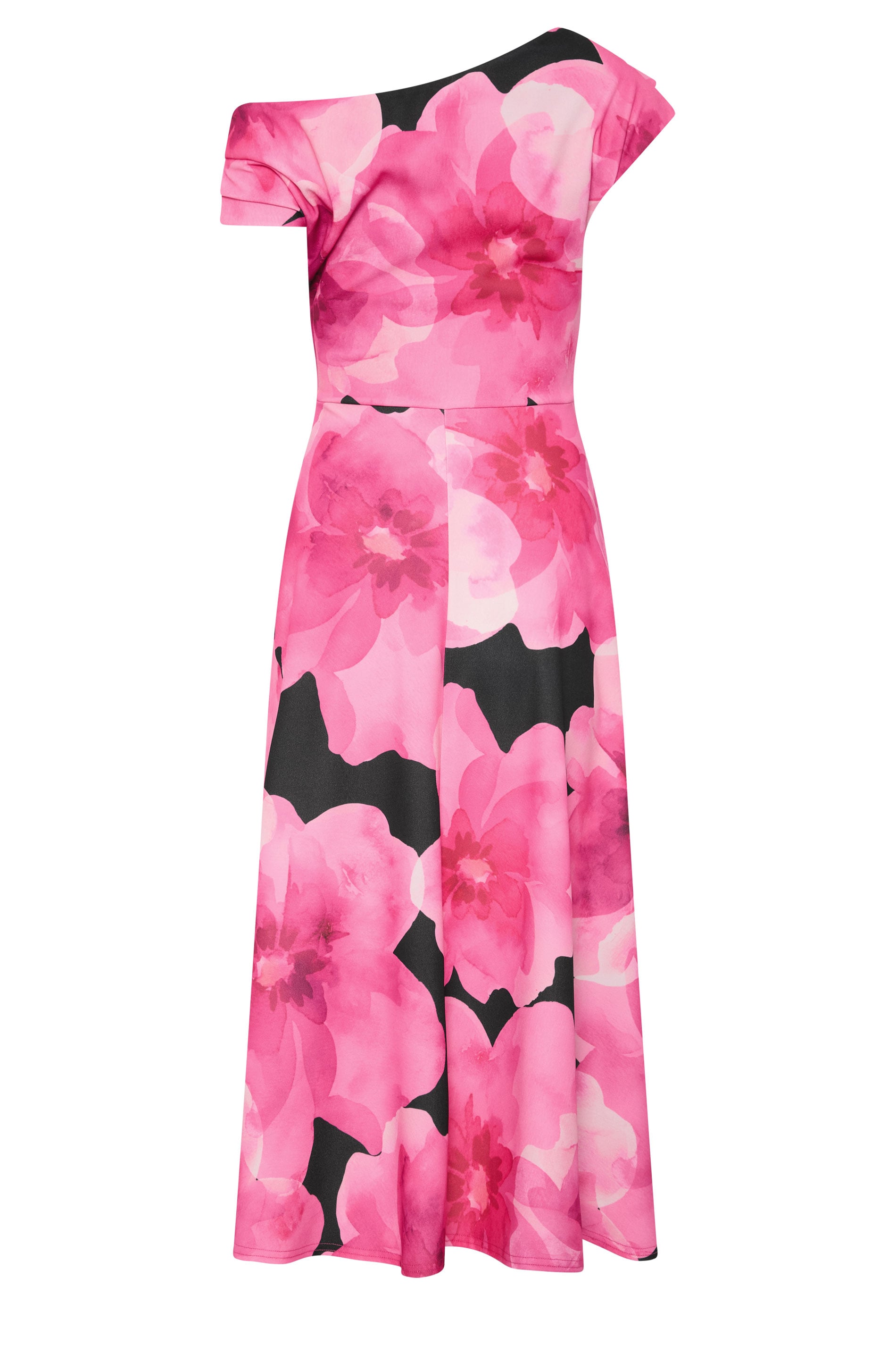 STAR Black Floral Off Shoulder Fit and Flare Dress | StarByJM 6