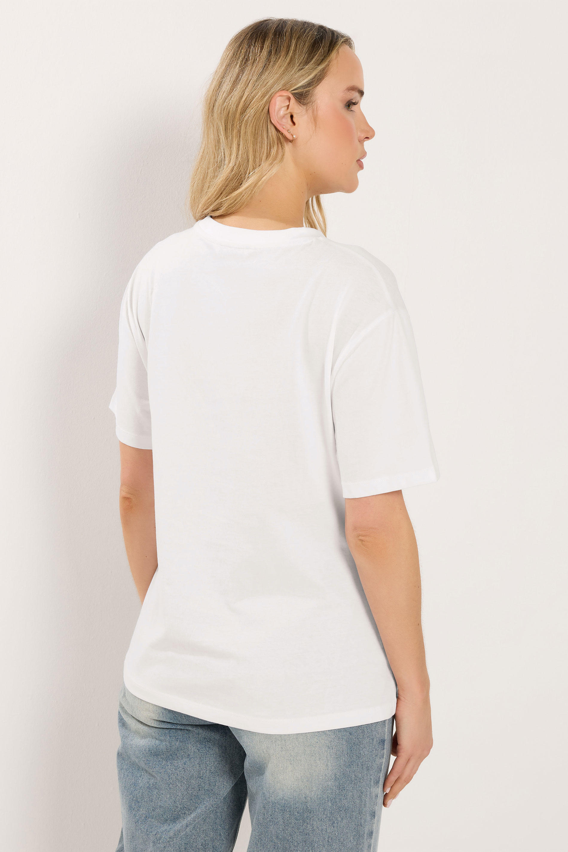 LTS Tall Women's White Twist Front Cotton T-Shirt | Long Tall Sally 4