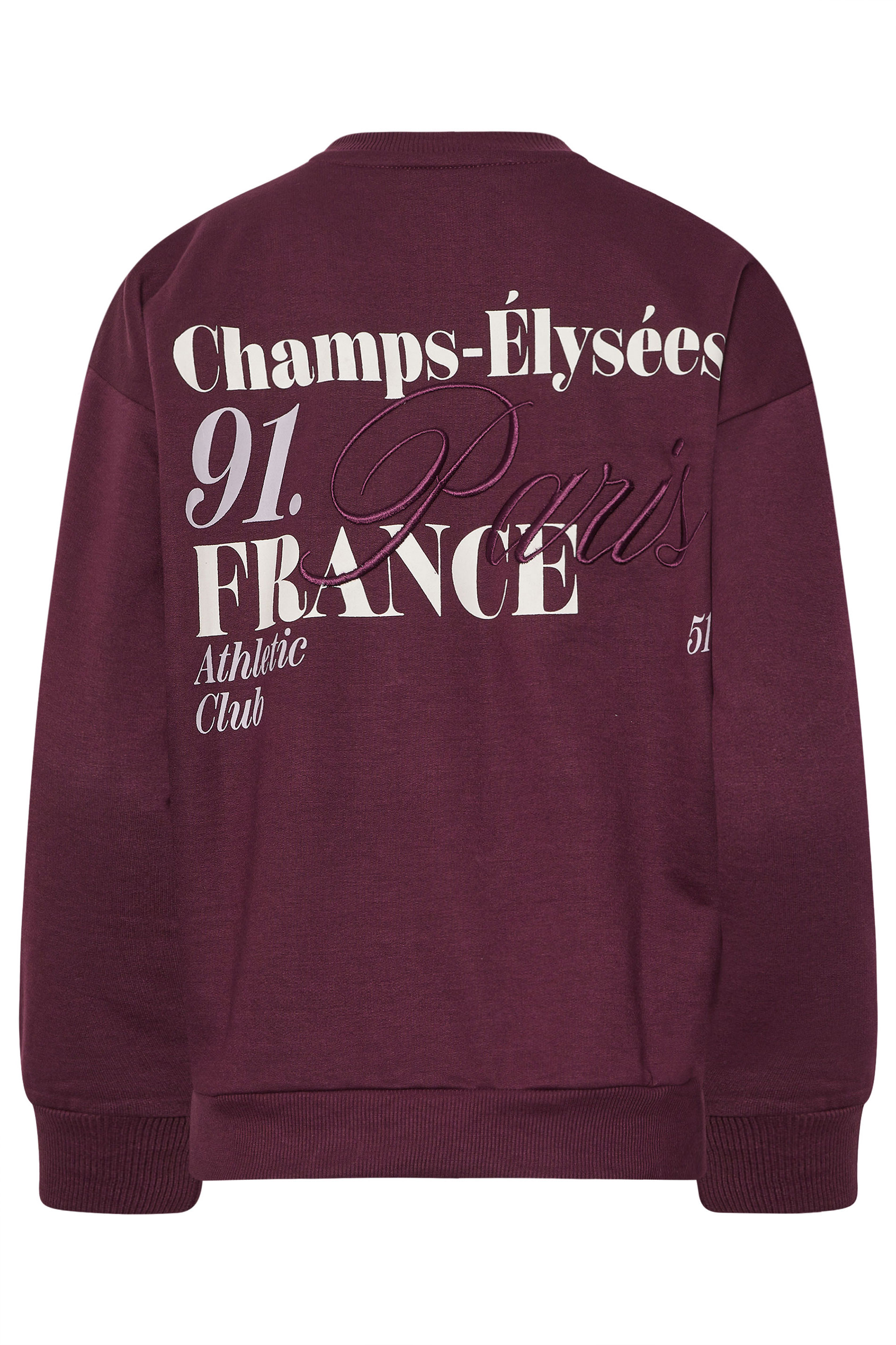 PixieGirl Petite Women's Burgundy Red Slogan Sweatshirt | PixieGirl 7