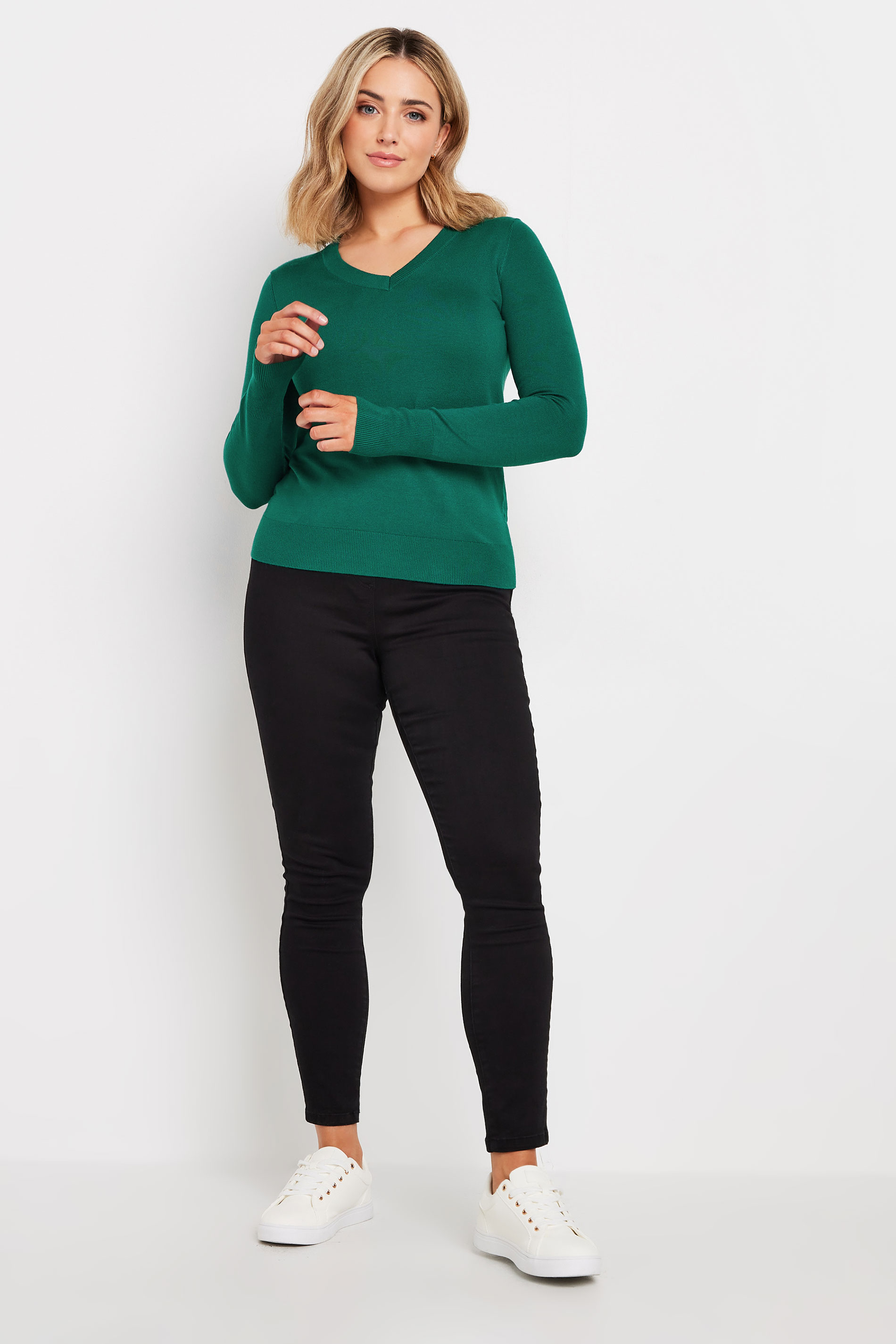 5110173 Green V-Neck Jumper