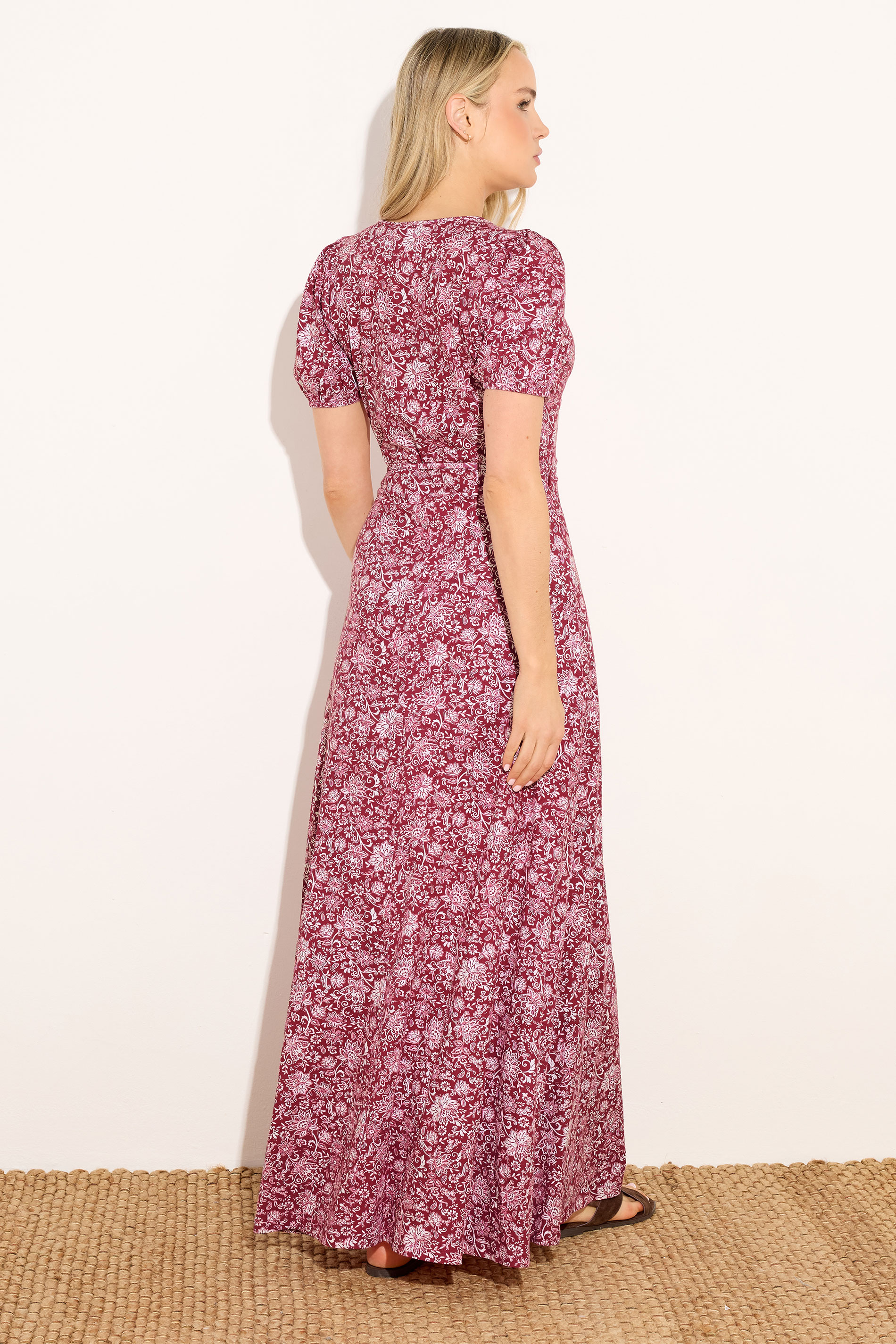 LTS Tall Women's Red Paisley Wrap Maxi Dress | Long Tall Sally 2