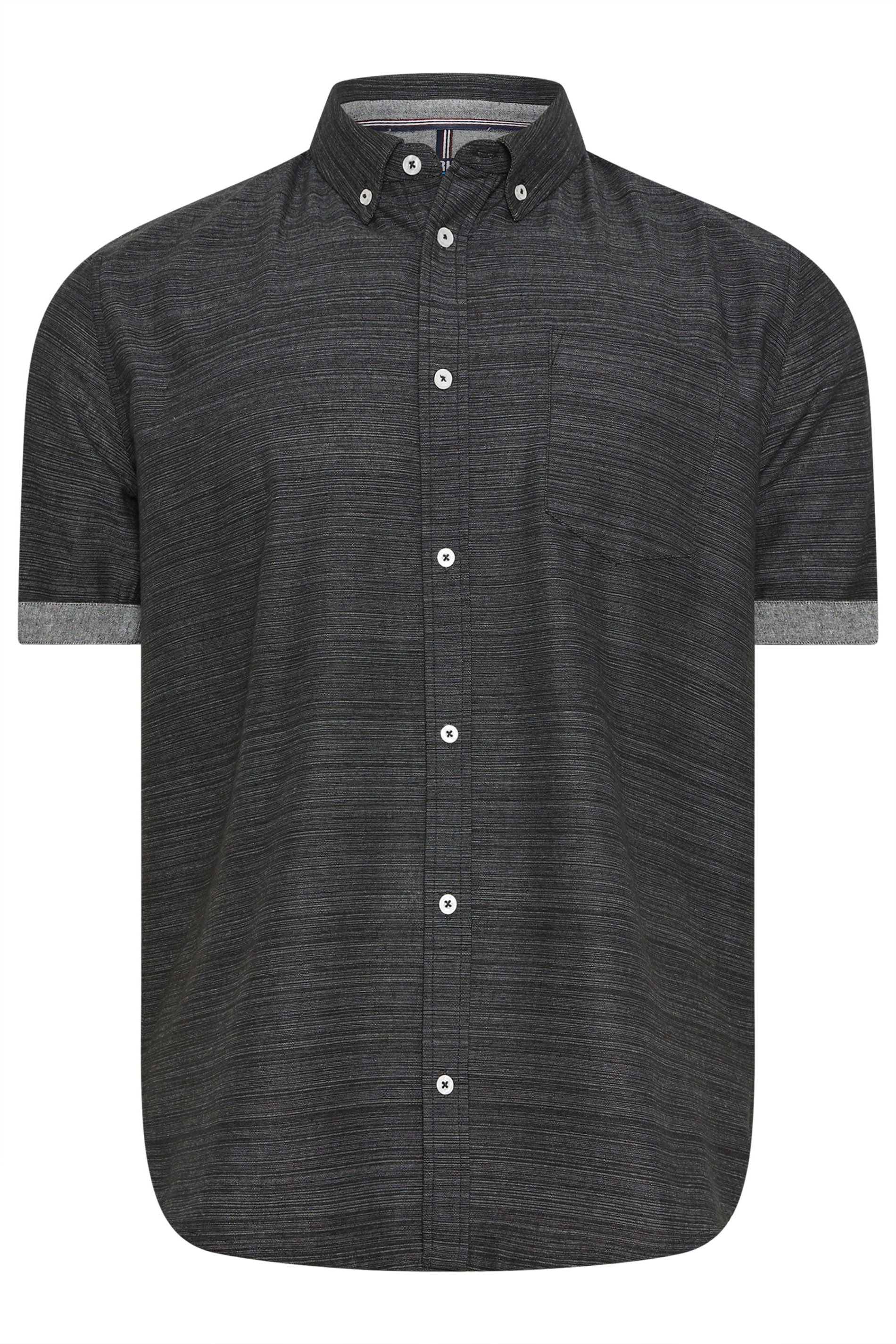 BadRhino Big & Tall Black Short Sleeve Slub Shirt | BadRhino 5