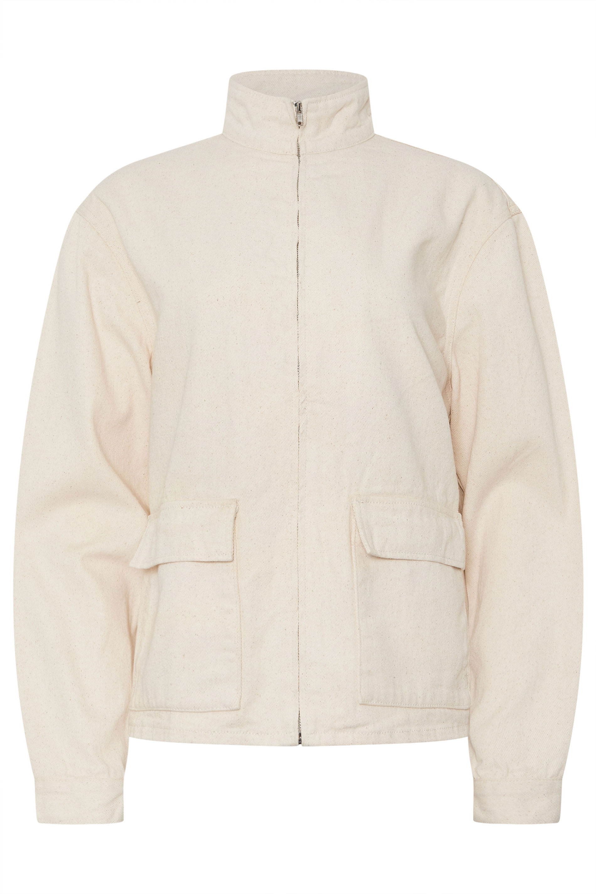 LTS Tall Women's Cream Funnel Neck Jacket | Long Tall Sally 7