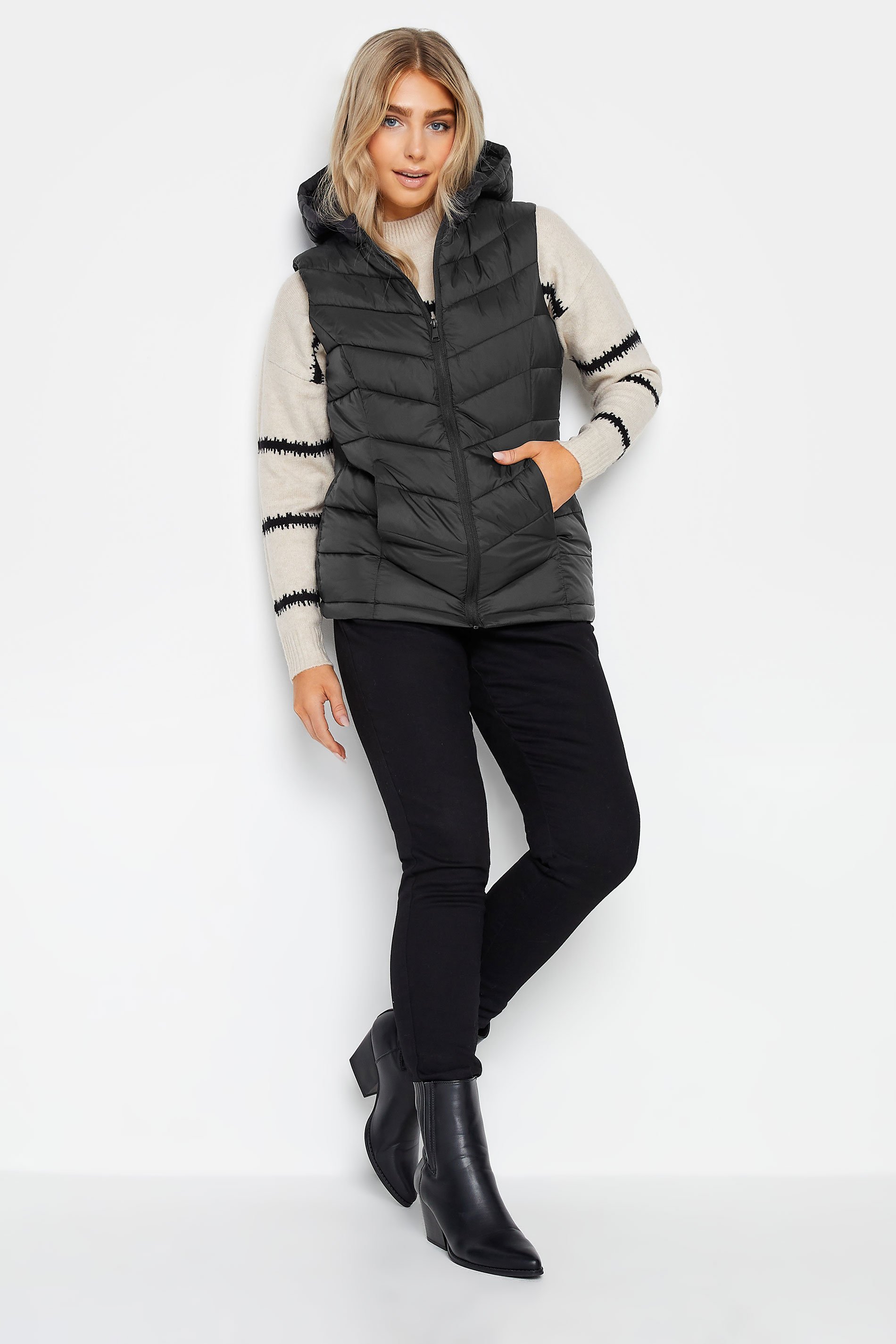 M&Co Black Quilted Gilet | M&Co 2