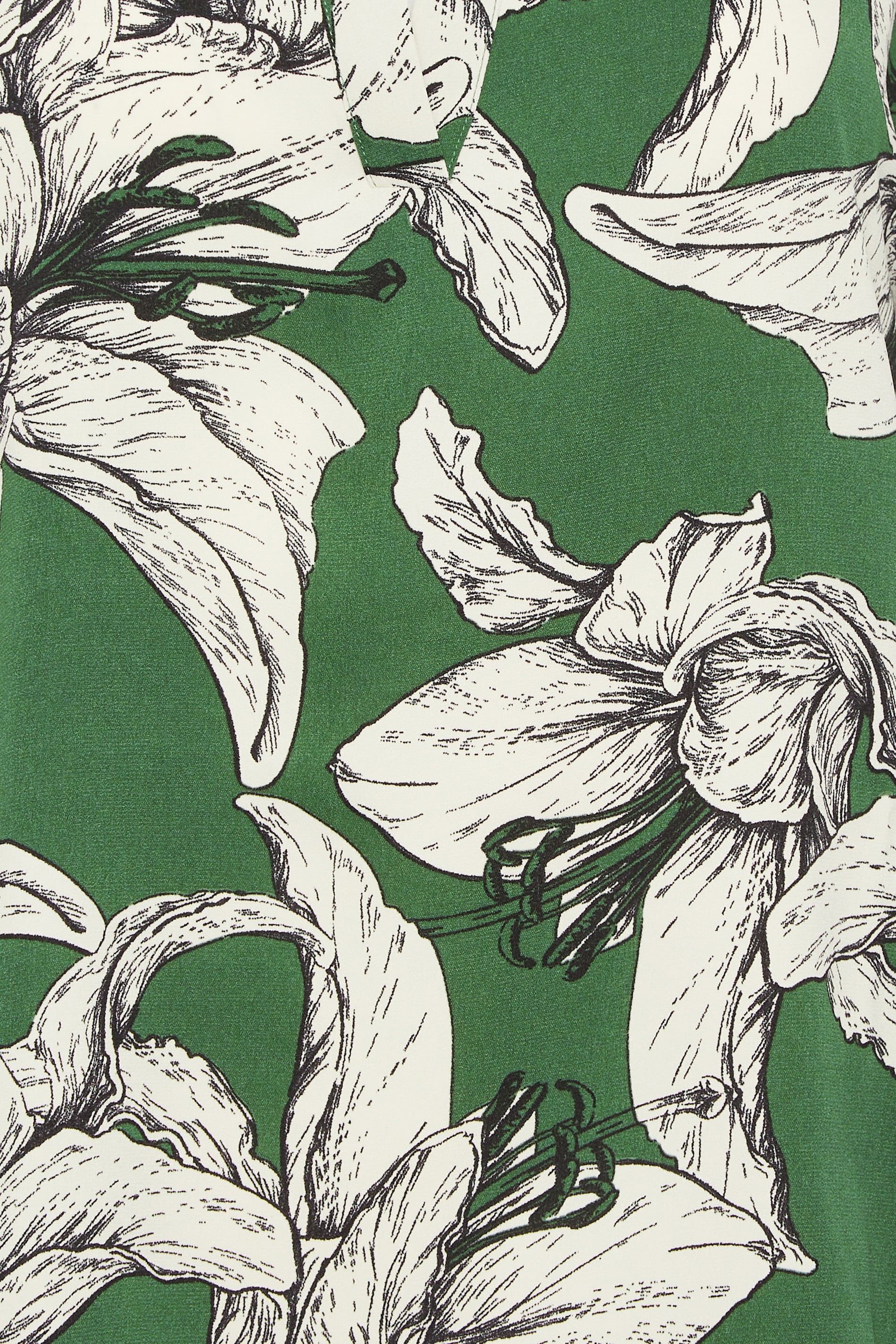 M&Co Green Floral Print 3/4 Sleeve Blouse | M&Co 5