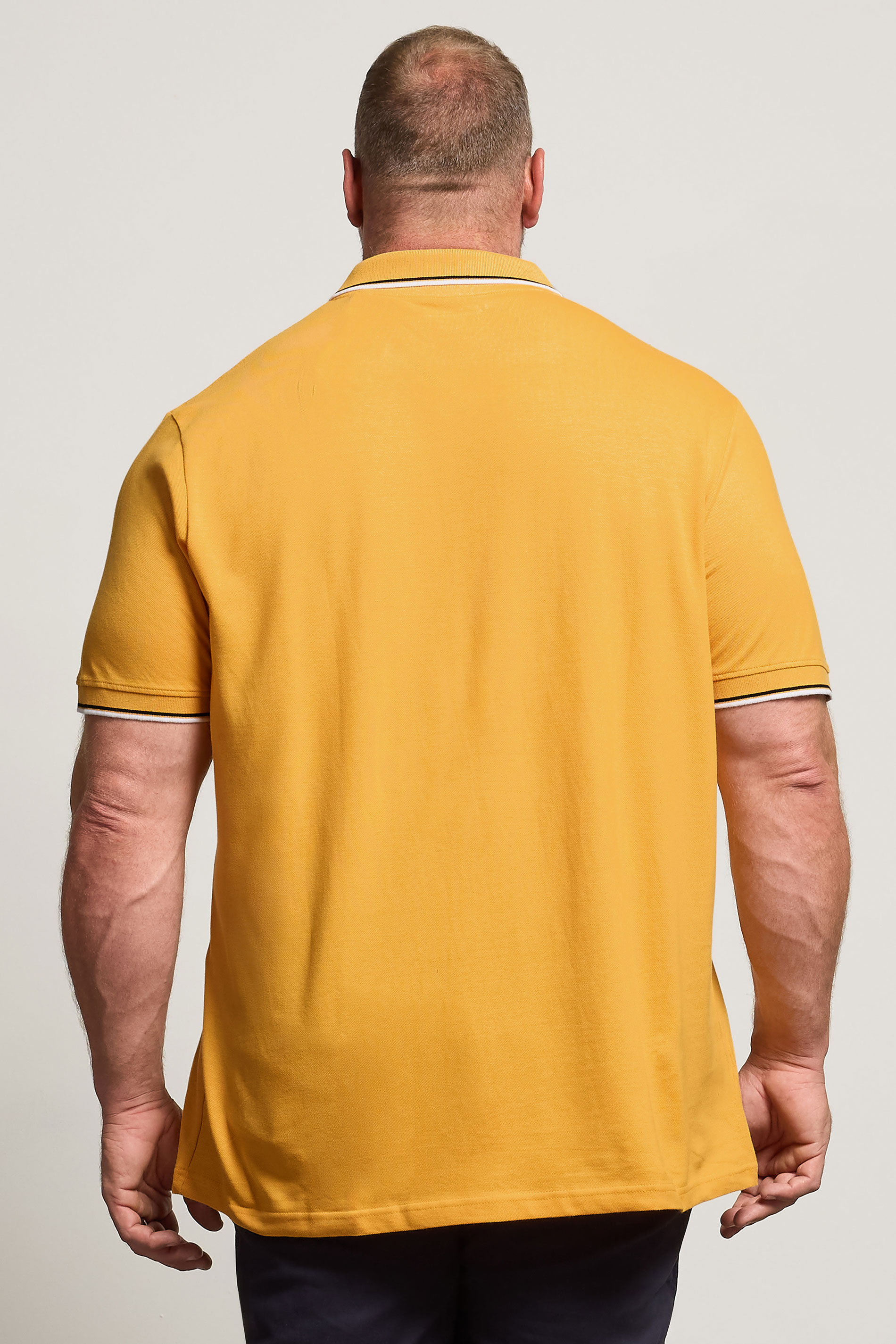 BadRhino Big & Tall Yellow Tipped Polo Shirt | BadRhino 2