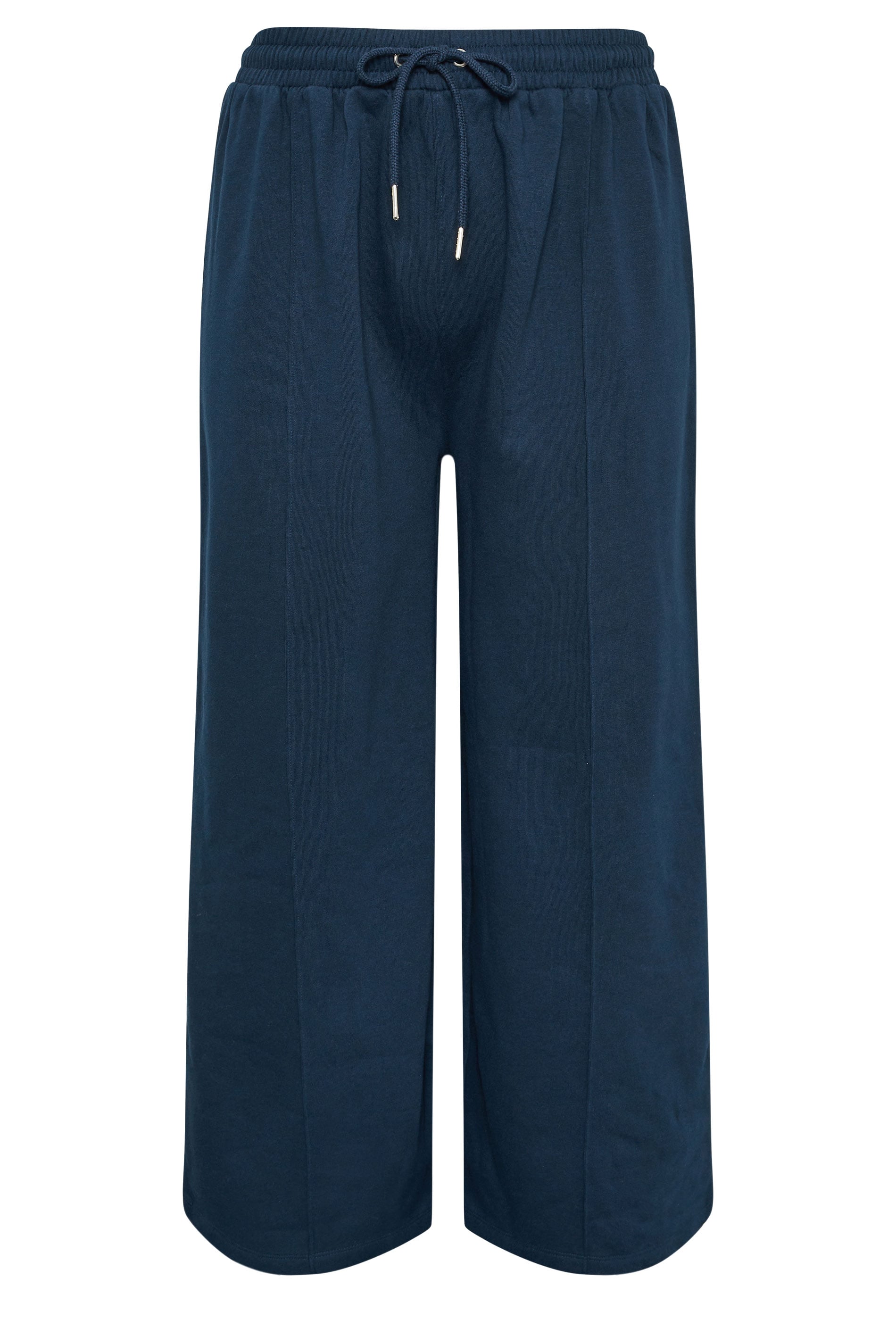 YOURS Plus Size Navy Blue Wide Leg Joggers | Yours Clothing 5
