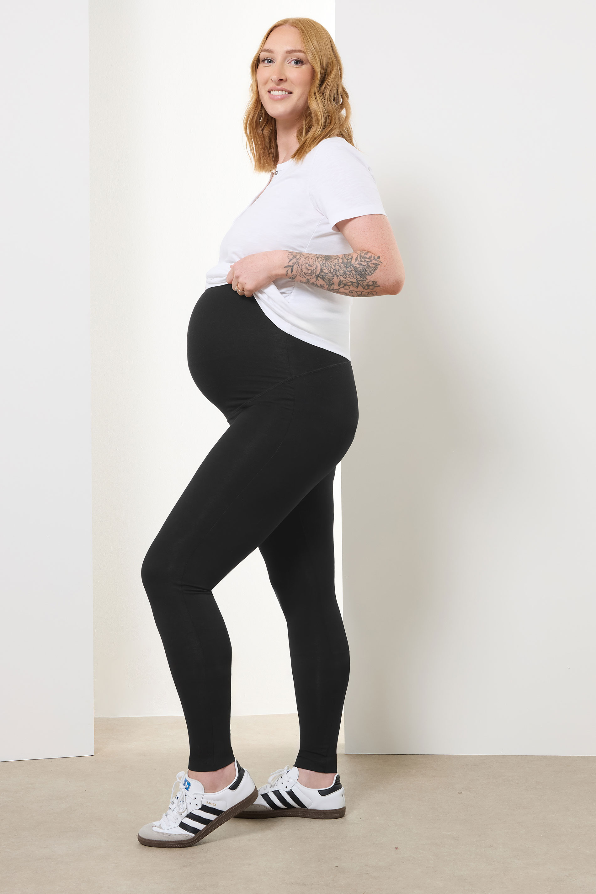 LTS Tall Black Maternity Basic Leggings | Long Tall Sally 3