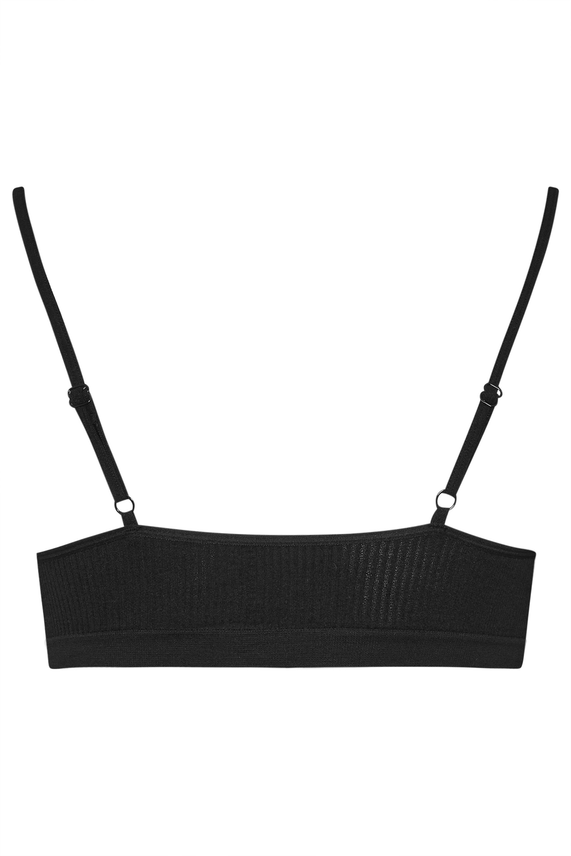 YOURSET 2 PACK Plus Size Black & White Seamless Padded Bralettes | Yours Clothing 10