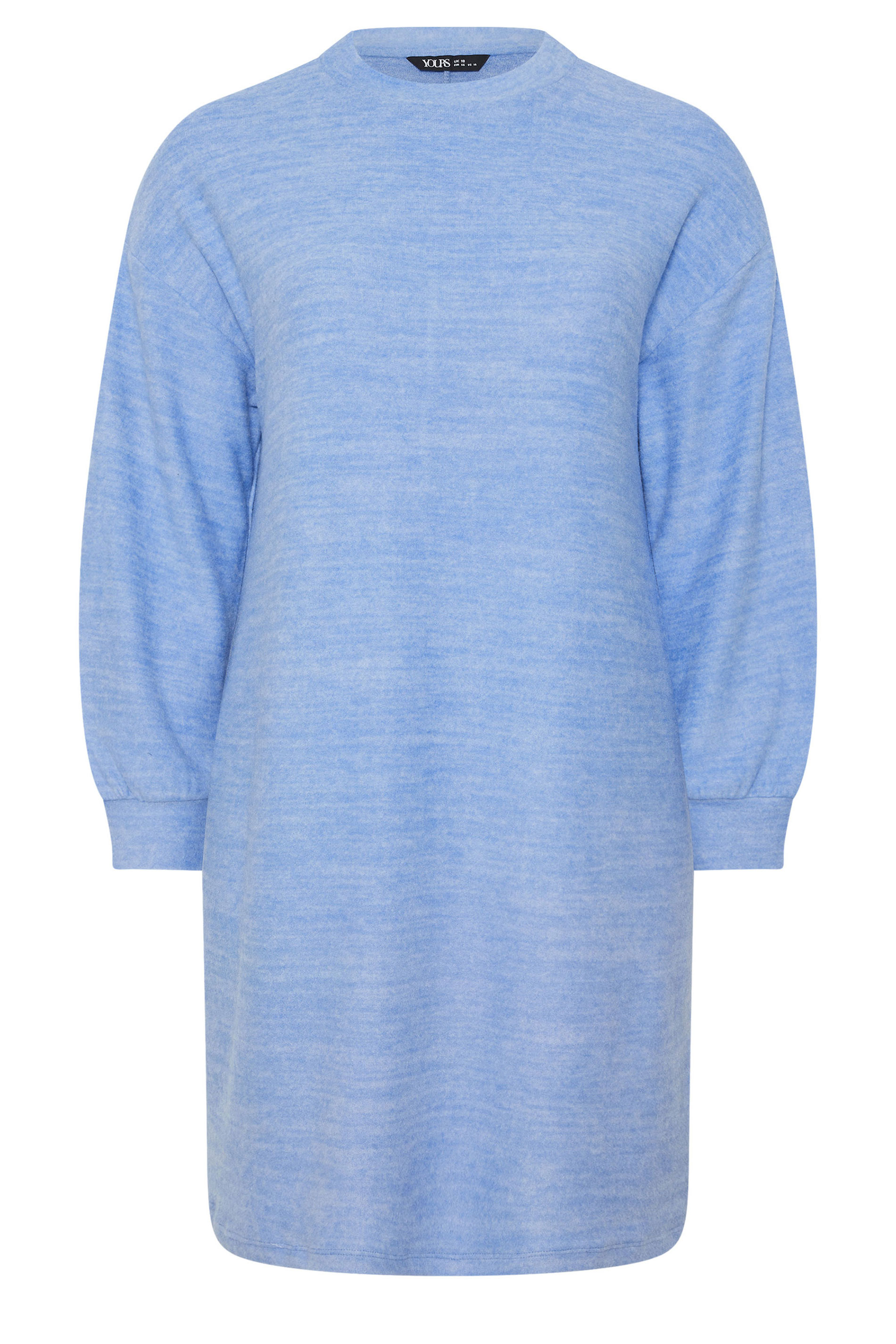YOURS Plus Size  Blue Soft Touch Jumper Dress | Yours Clothing 5
