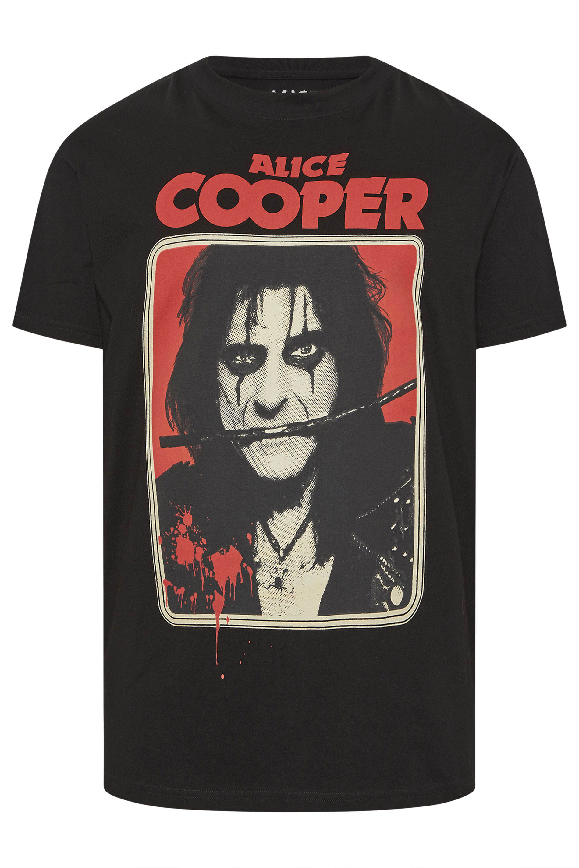 BadRhino Big & Tall Black Alice Cooper Graphic T-Shirt | BadRhino 5