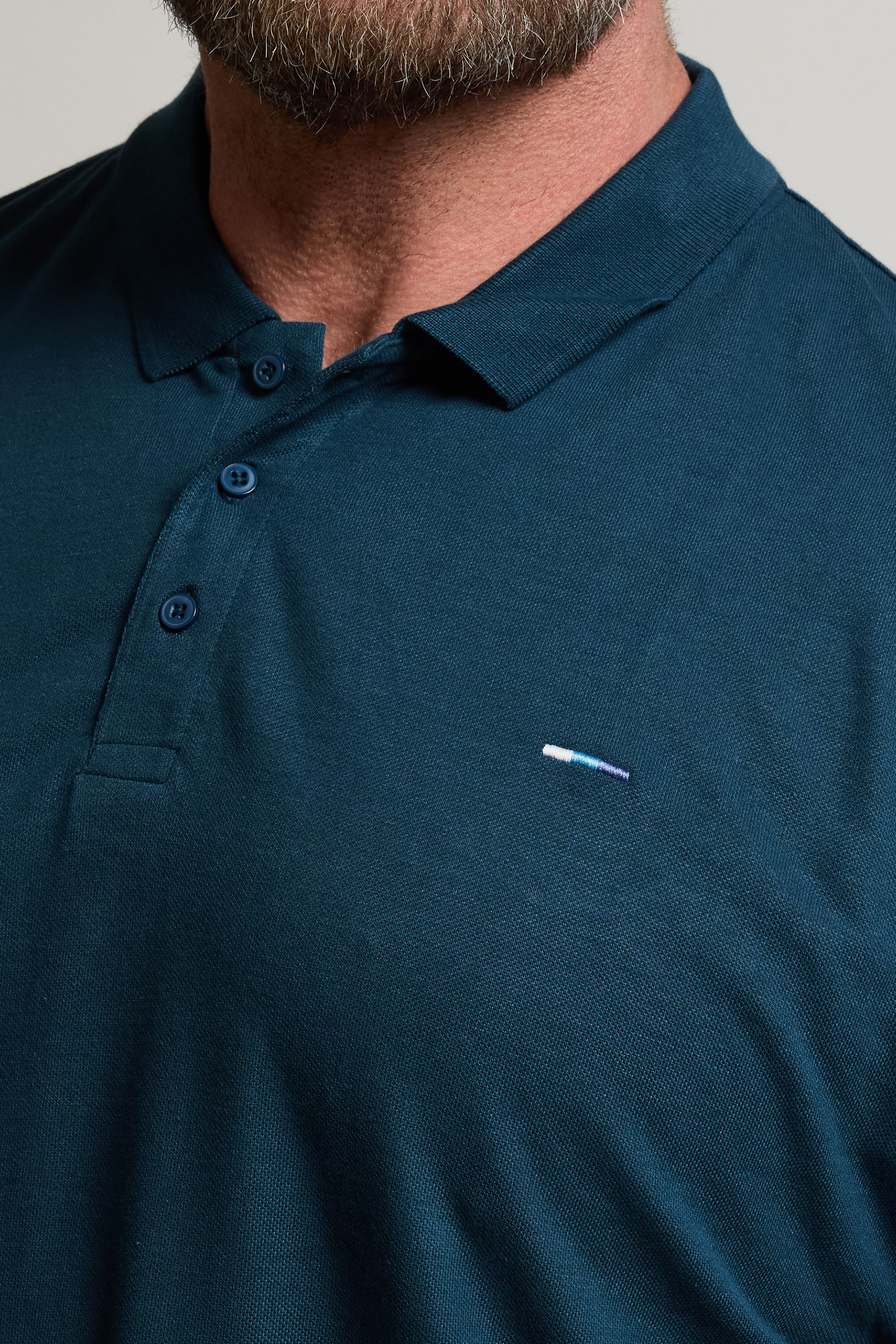 BadRhino Big & Tall Navy Teal Blue Core Polo Shirt | BadRhino 4