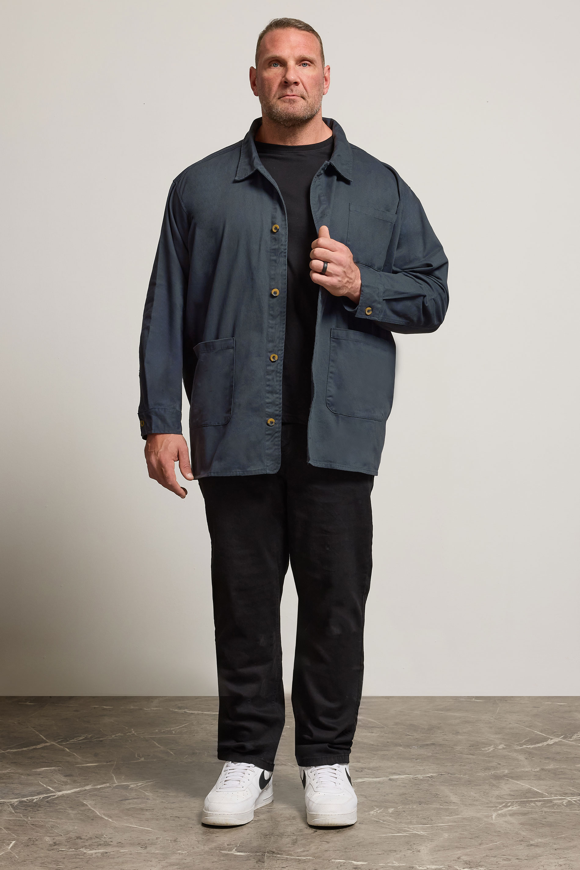 BadRhino Big & Tall Navy Blue Overshirt | BadRhino 1