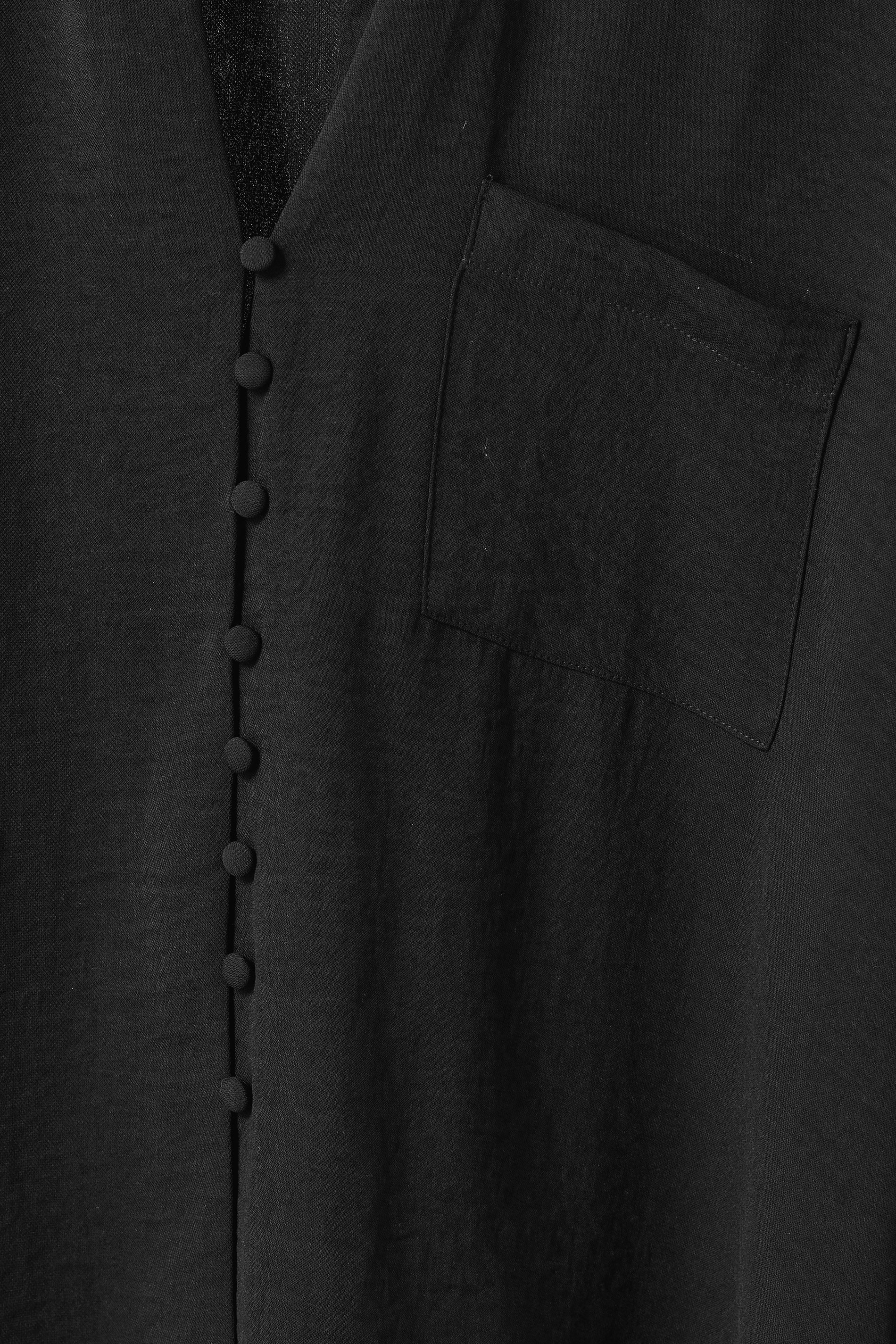 EVANS Plus Size Black Dipped Hem Oversized Shirt | Evans 6