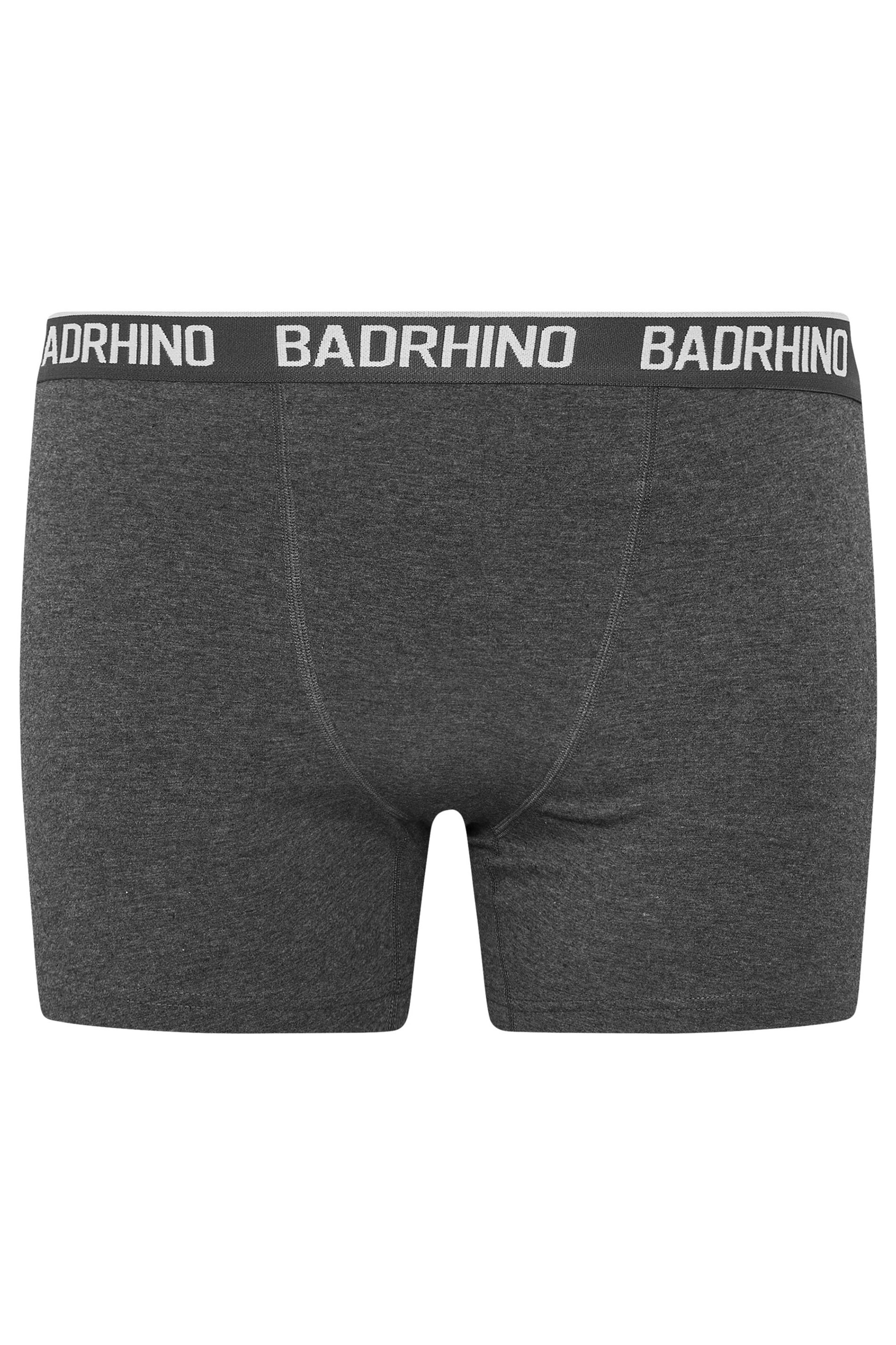 BadRhino 5 PACK Navy Blue/Grey/Green/Burnt Red/Black Boxers | BadRhino 11
