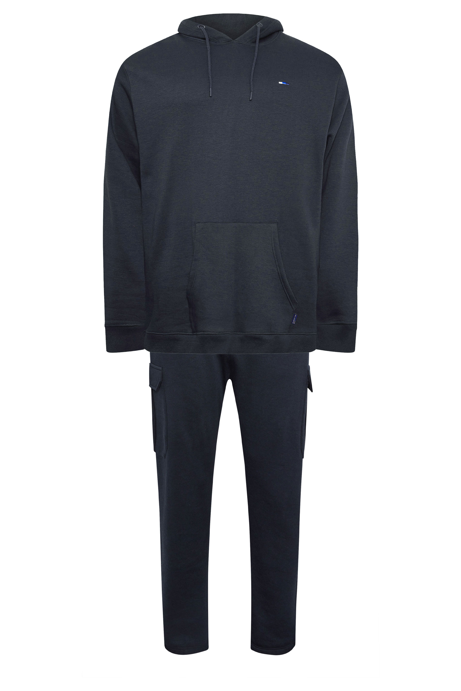 BadRhino Big & Tall Navy Blue Hoodie & Jogger Set | BadRhino 1