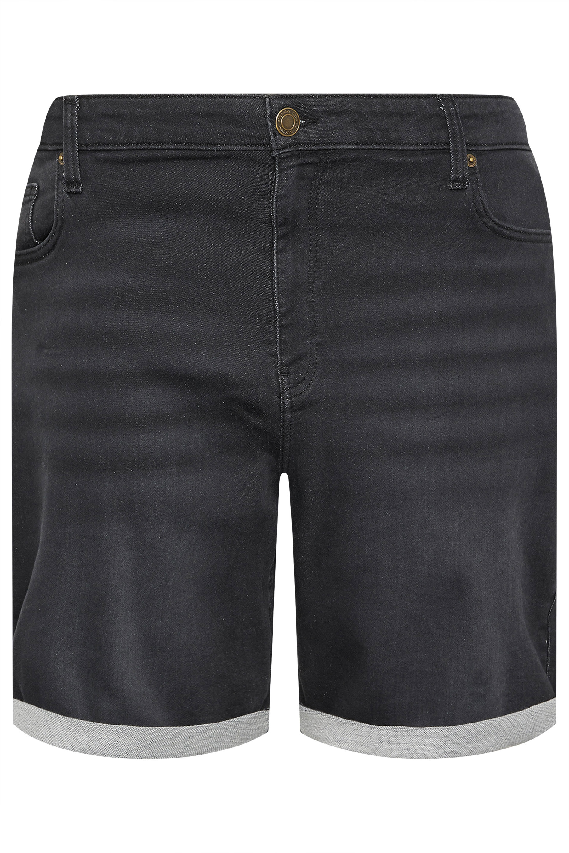 BadRhino Big & Tall Black Ultra Stretch Denim Shorts | BadRhino 6