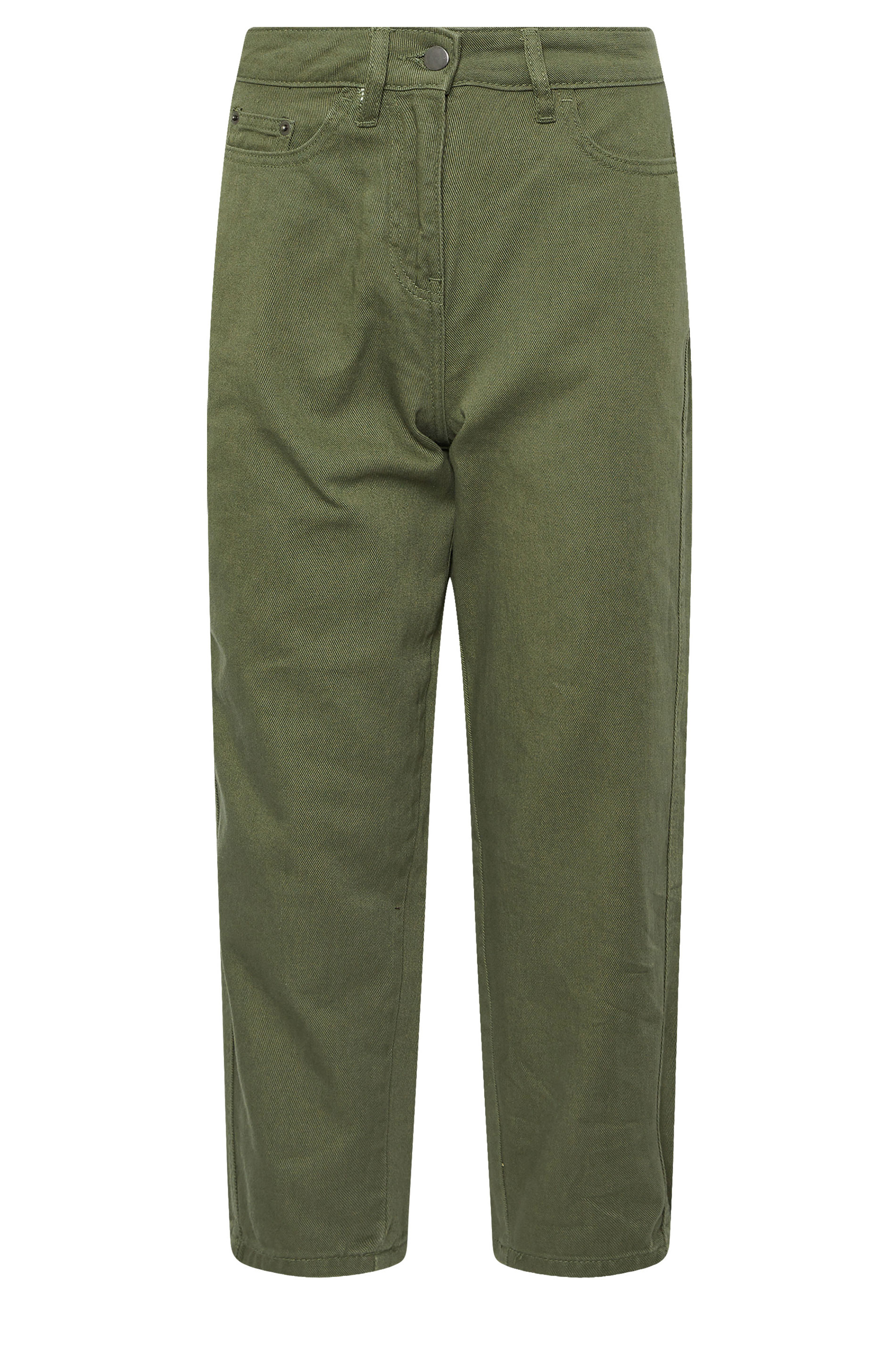 PixieGirl Petite Women's Green Non-Stretch Cotton Barrel Jeans | PixieGirl 8