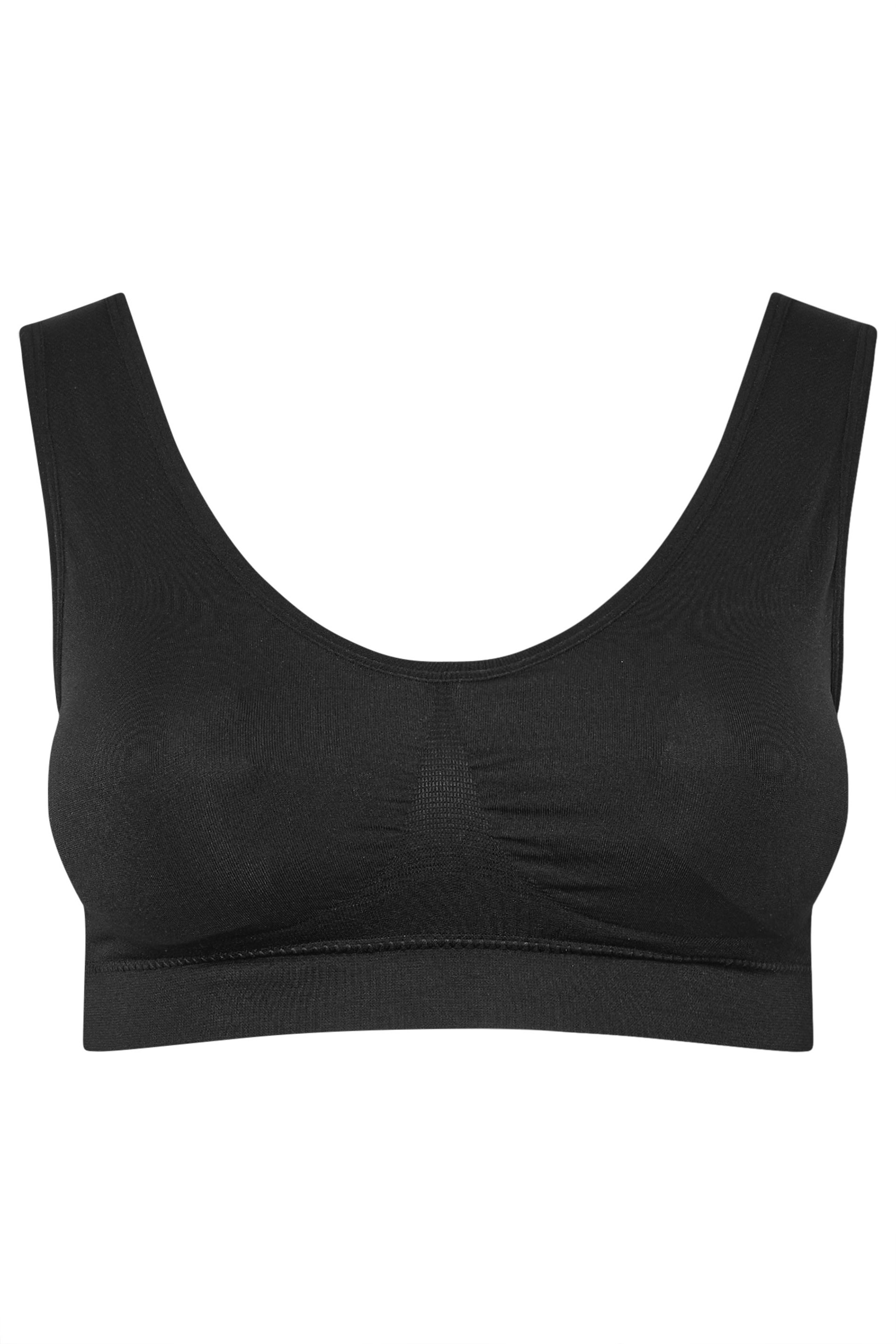 YOURS Plus Size Black Seamless Bra | Yours Clothing 5