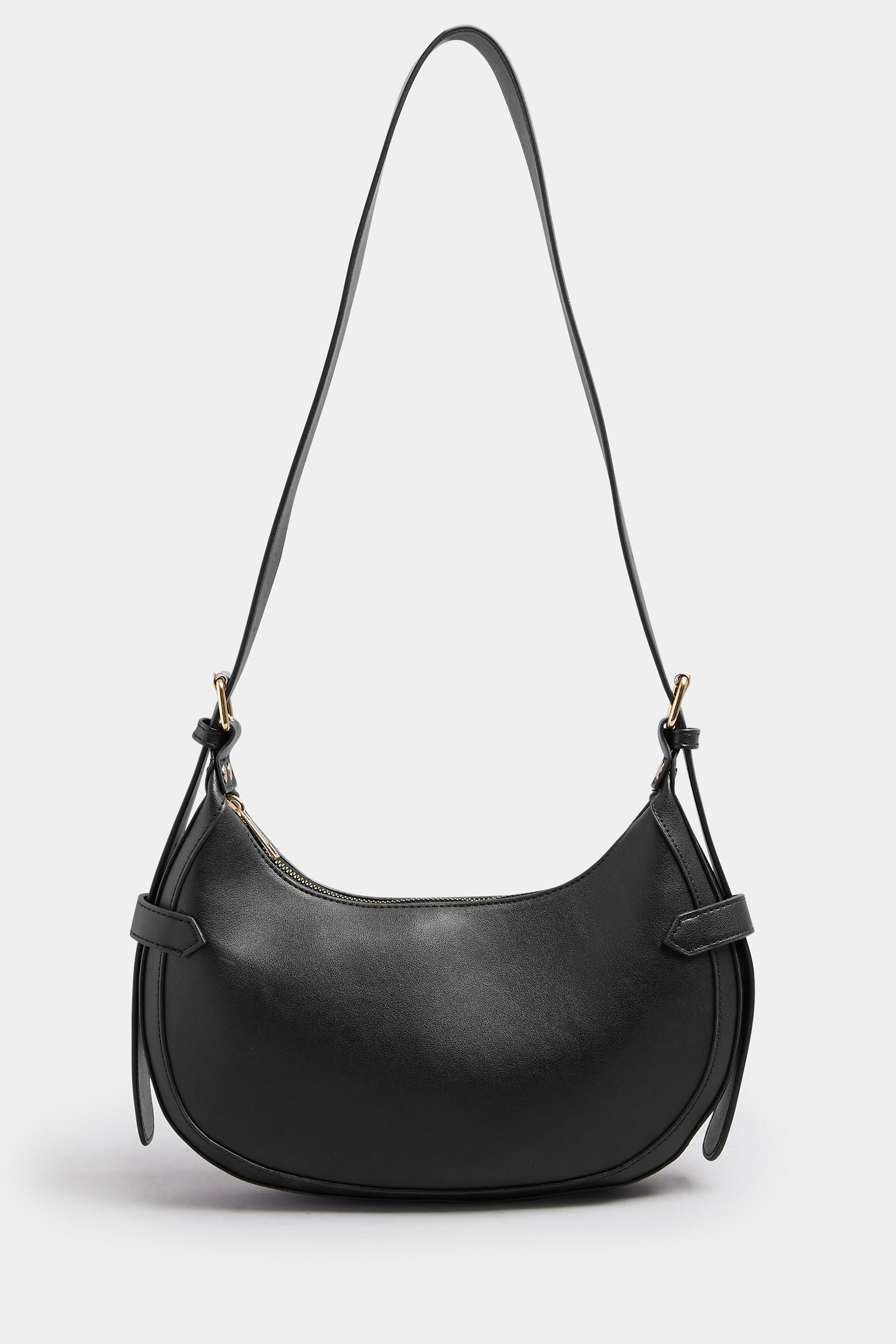 Black Buckle Shoulder Bag | Yours Clothing 2