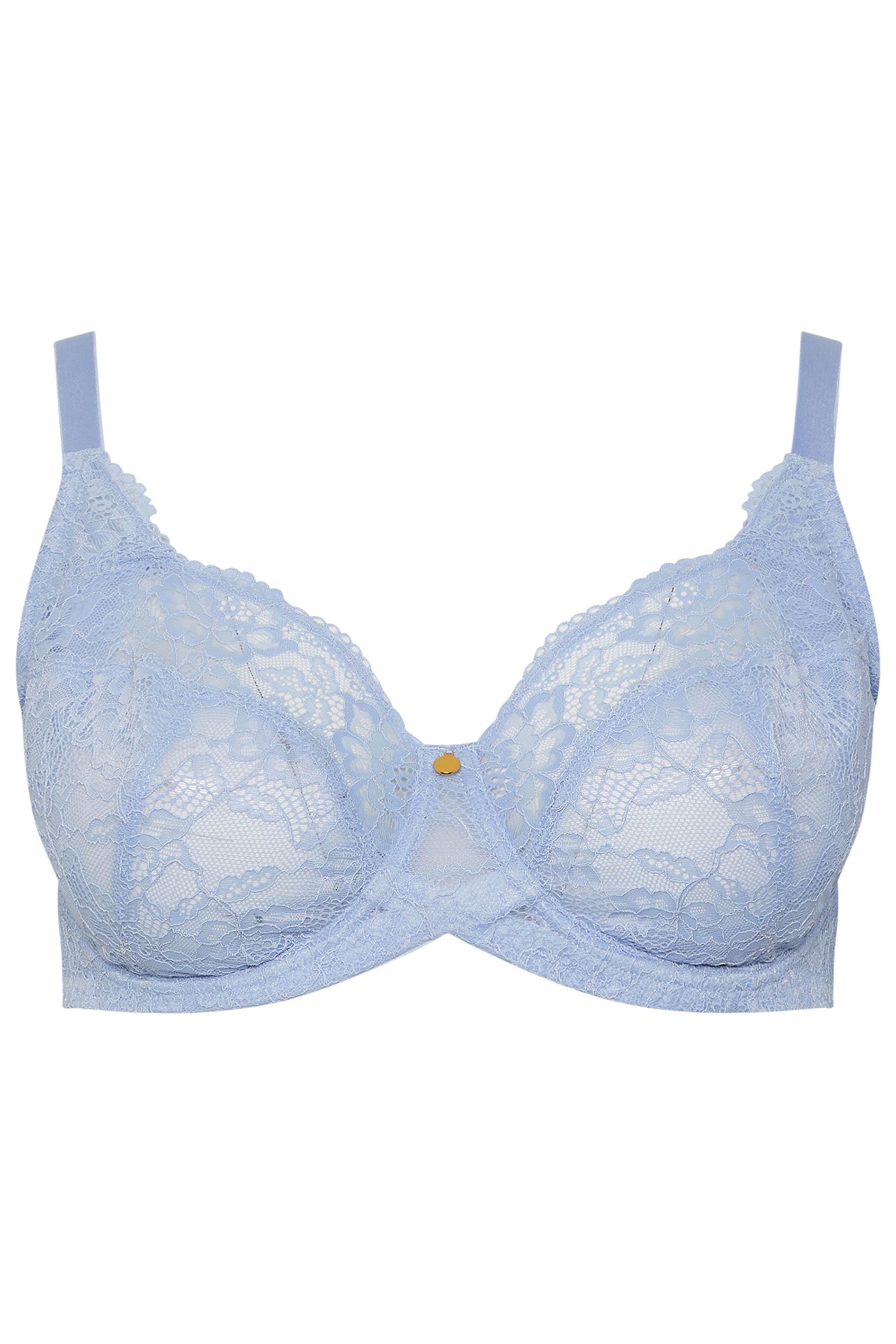 YOURSET 2 PACK Plus Size Blue Non-Padded Underwired Bras | Yours Clothing 10
