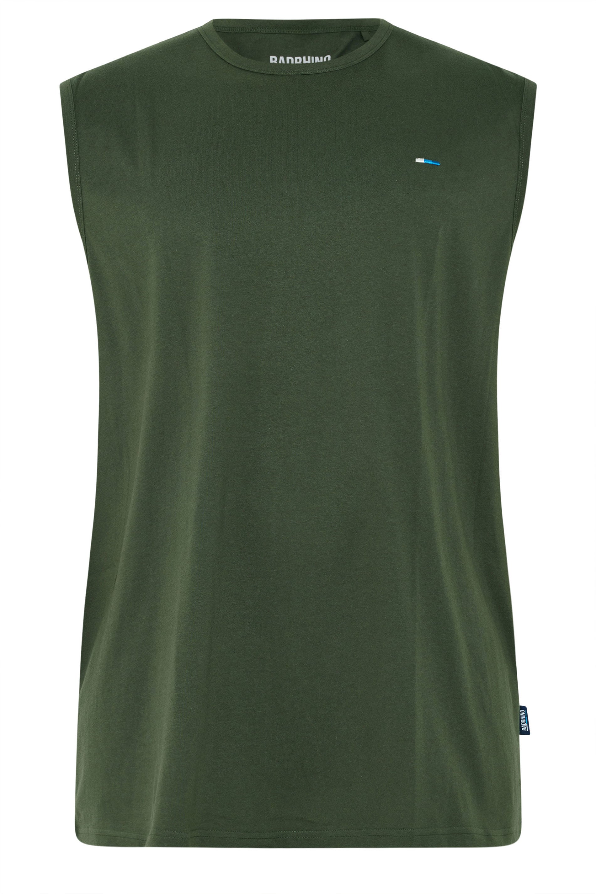 BadRhino Big & Tall Black/White/Navy/Khaki/Grey 5 Pack Extra Long Muscle Vests | BadRhino 7