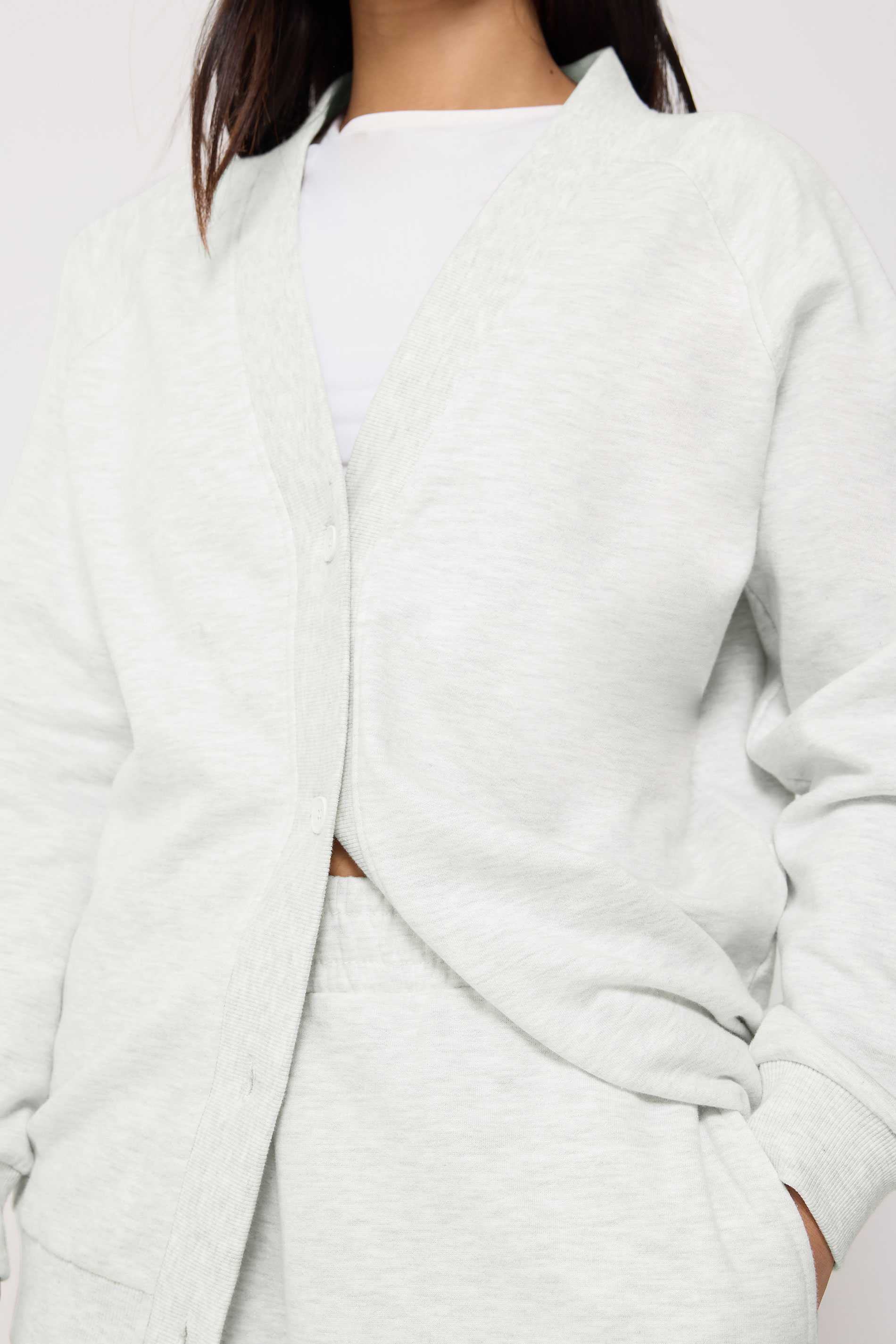 PixieGirl Petite Women's Grey Marl Cardigan | PixieGirl 4