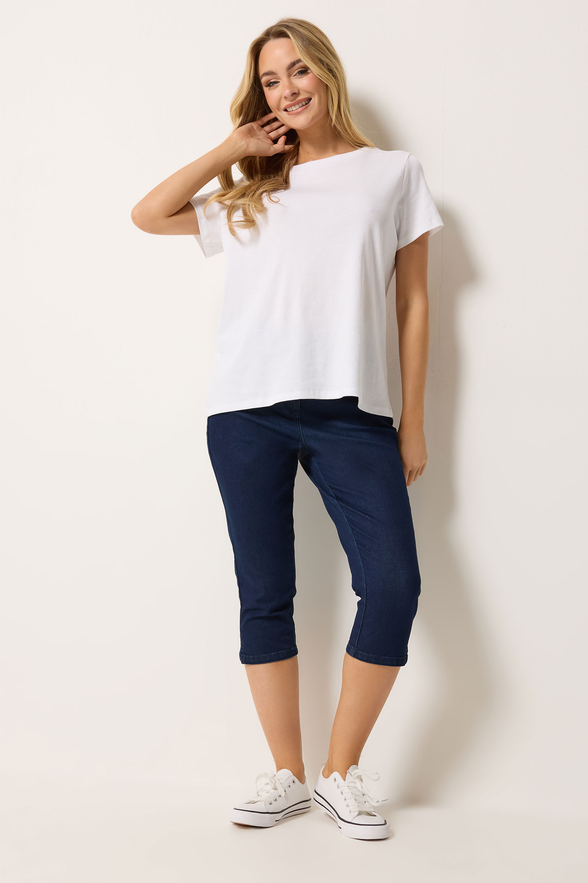 M&Co Indigo Blue Capri Jeans | M&Co 1