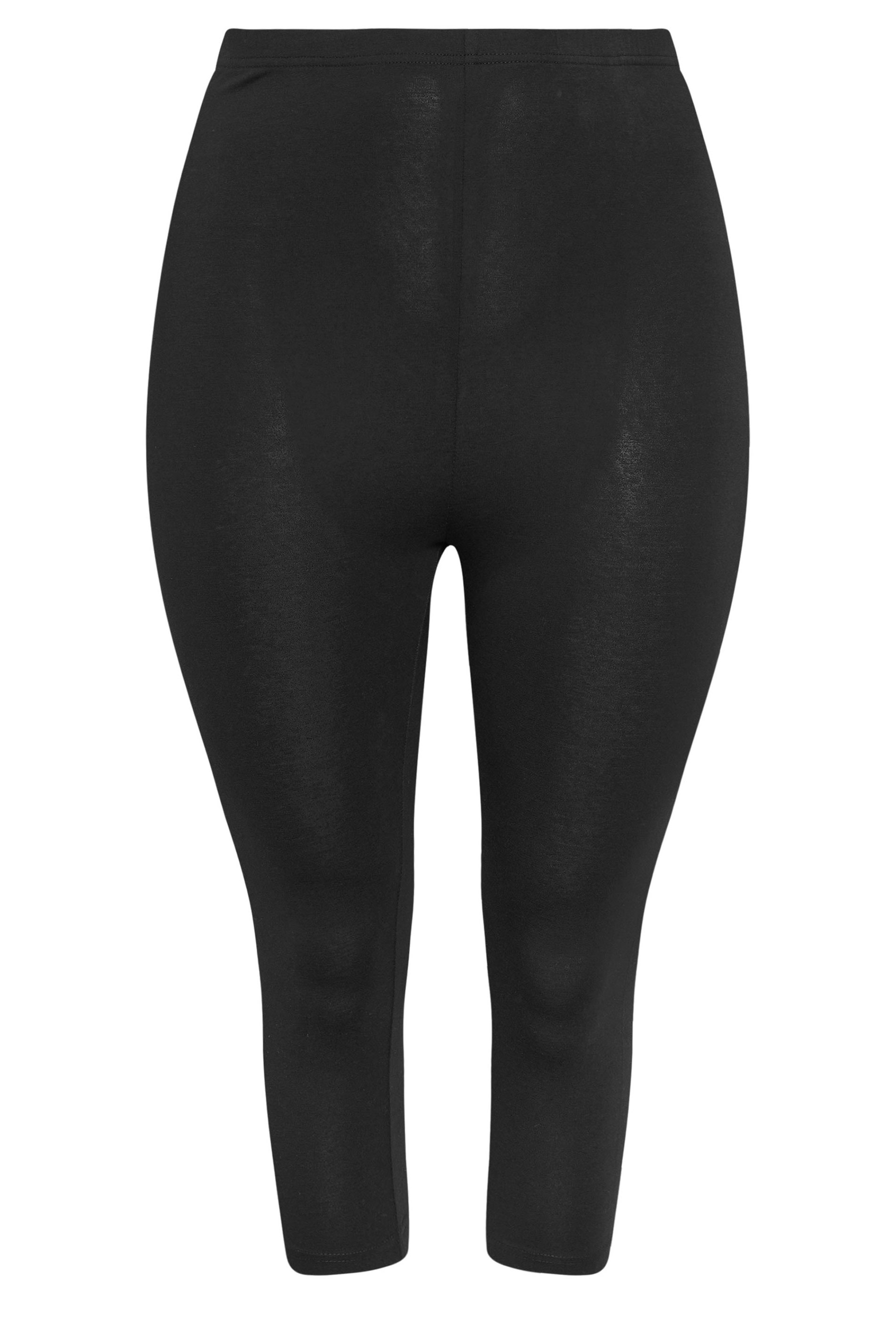 YOURSET 2 PACK Plus Size Black Polka Dot Crop Leggings | Yours Clothing 10