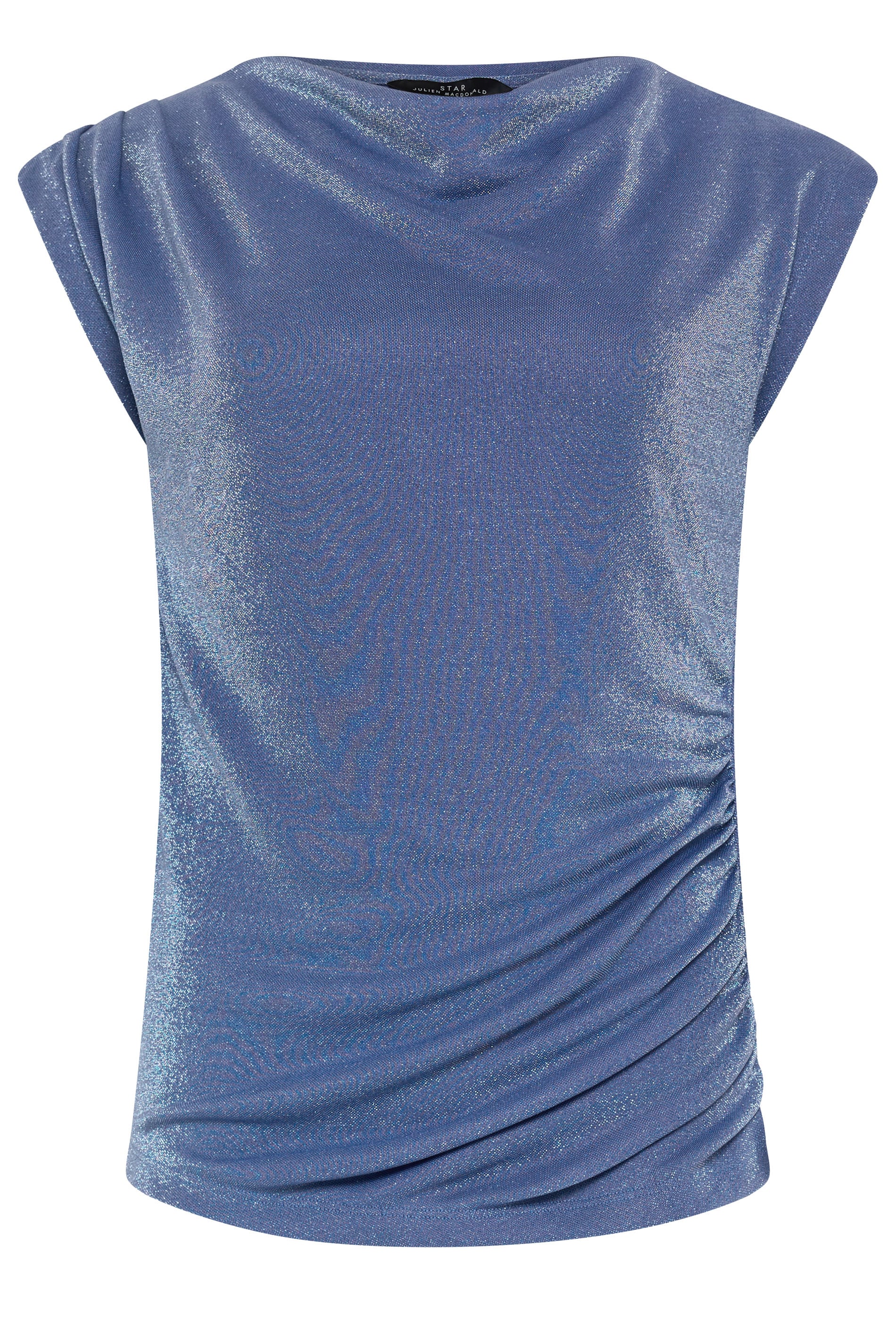 STAR Blue Shimmer Draped Top | StarByJM 5