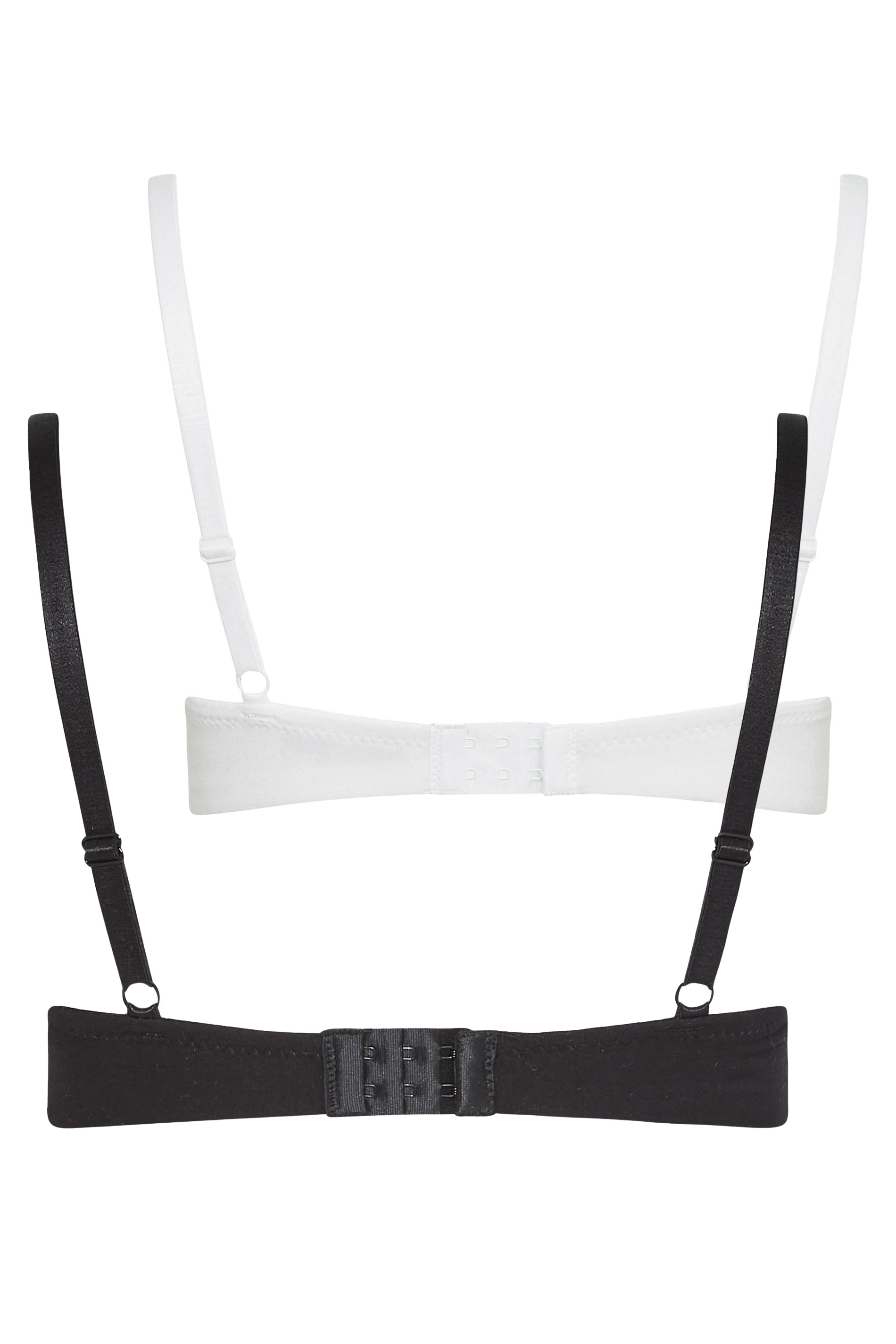 Tall Women's LTS 2 PACK Black & White Cotton T-Shirt Bras | Long Tall Sally 9