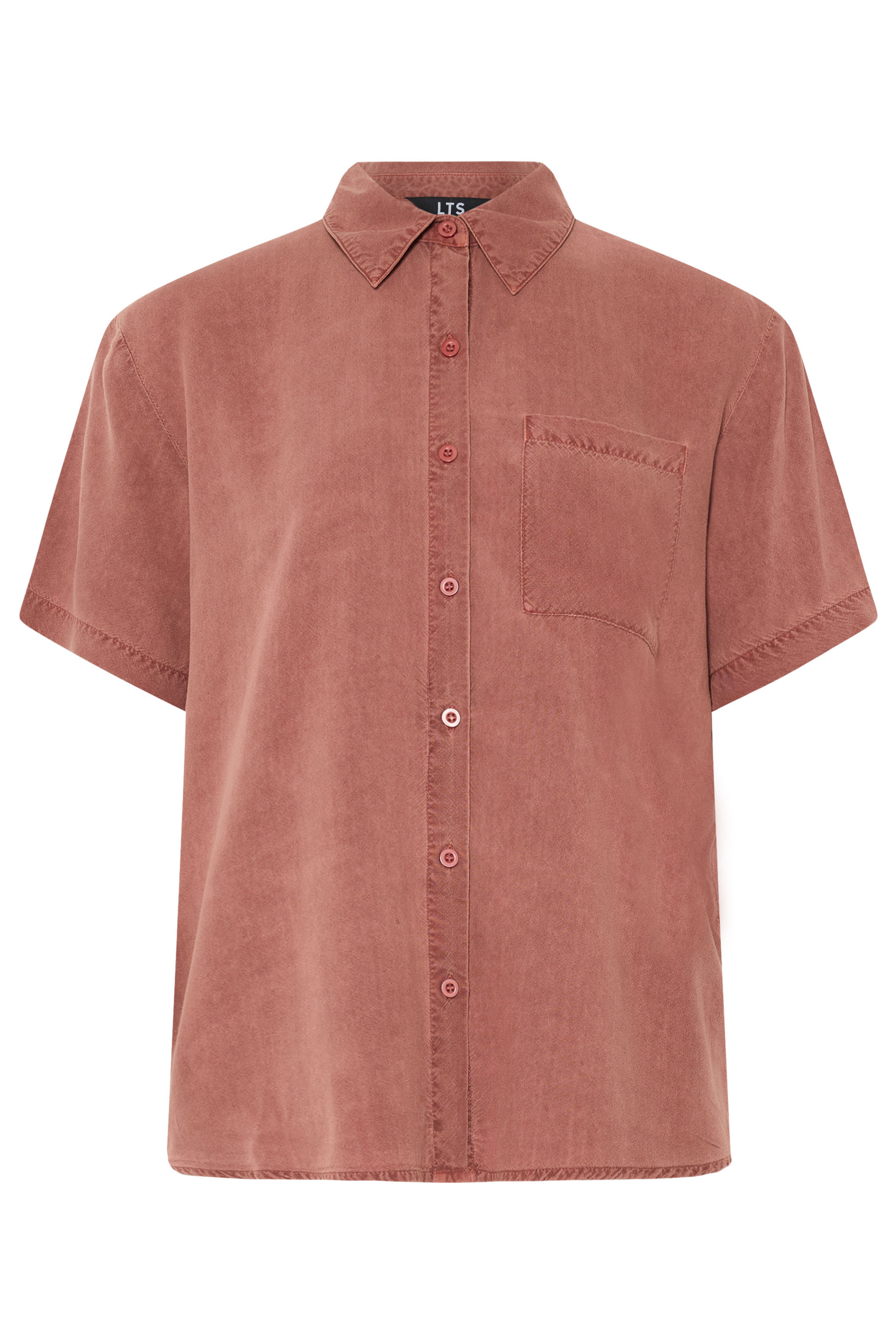 LTS Tall Women's Rust Orange Short Sleeve Shirt | Long Tall Sally 5