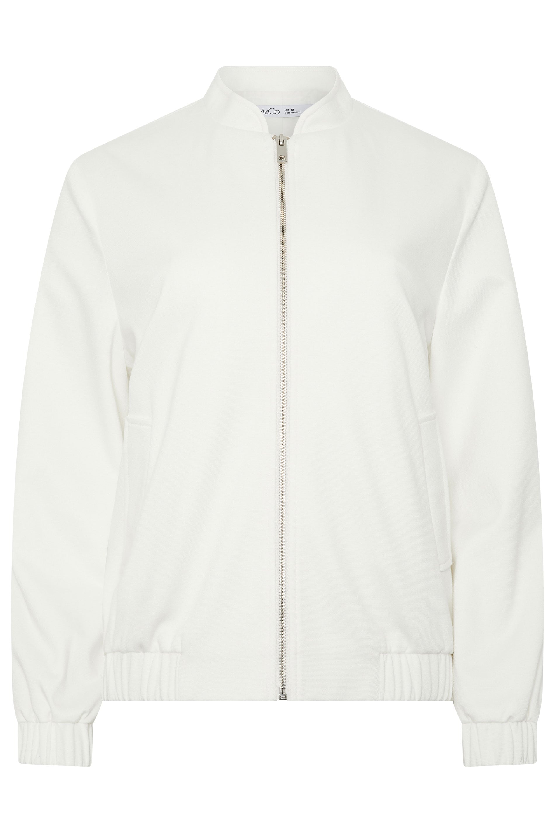 M&Co Ivory White Bomber Jacket | M&Co 5