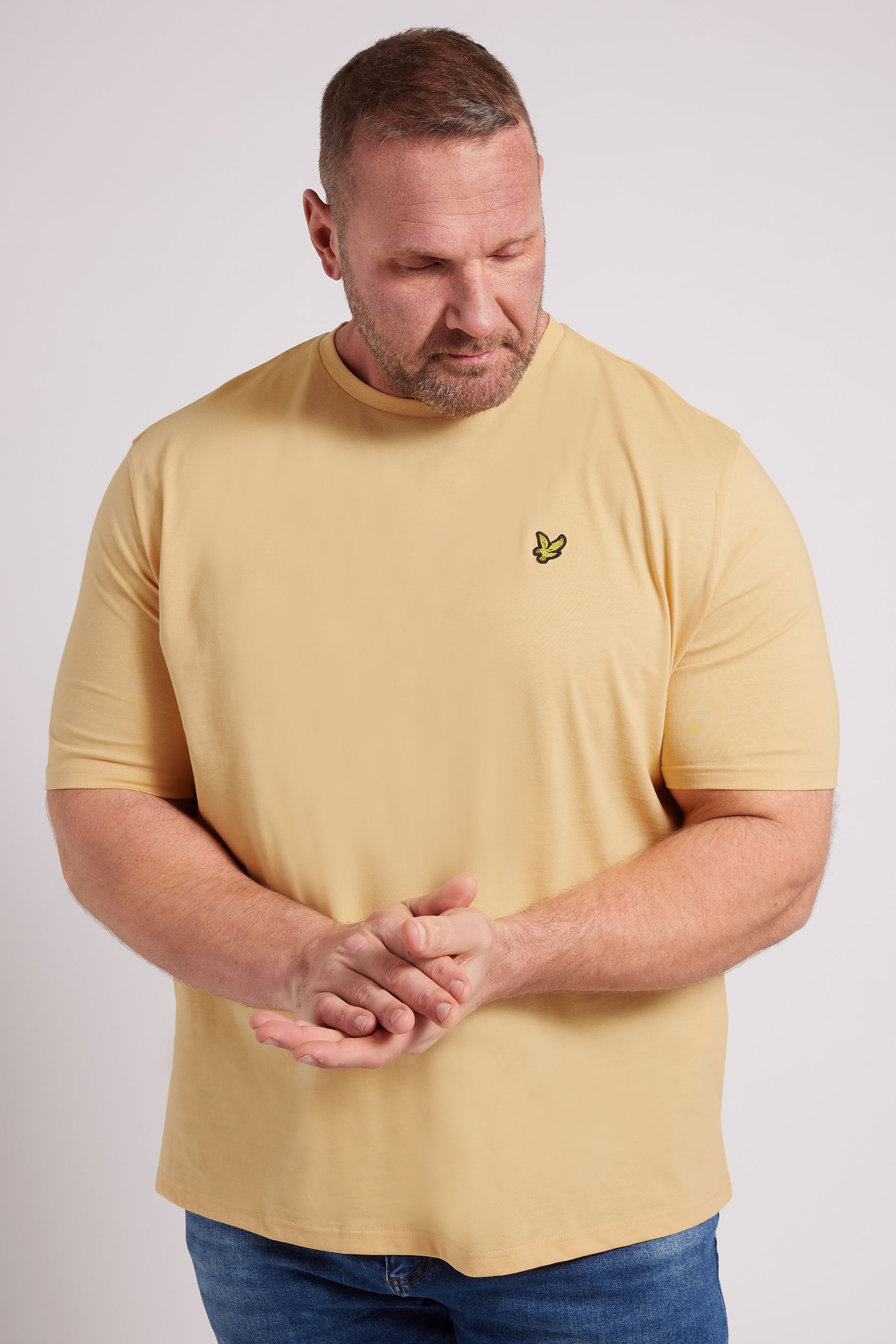 LYLE & SCOTT Big & Tall Sherbet Orange Core T-Shirt | BadRhino 3