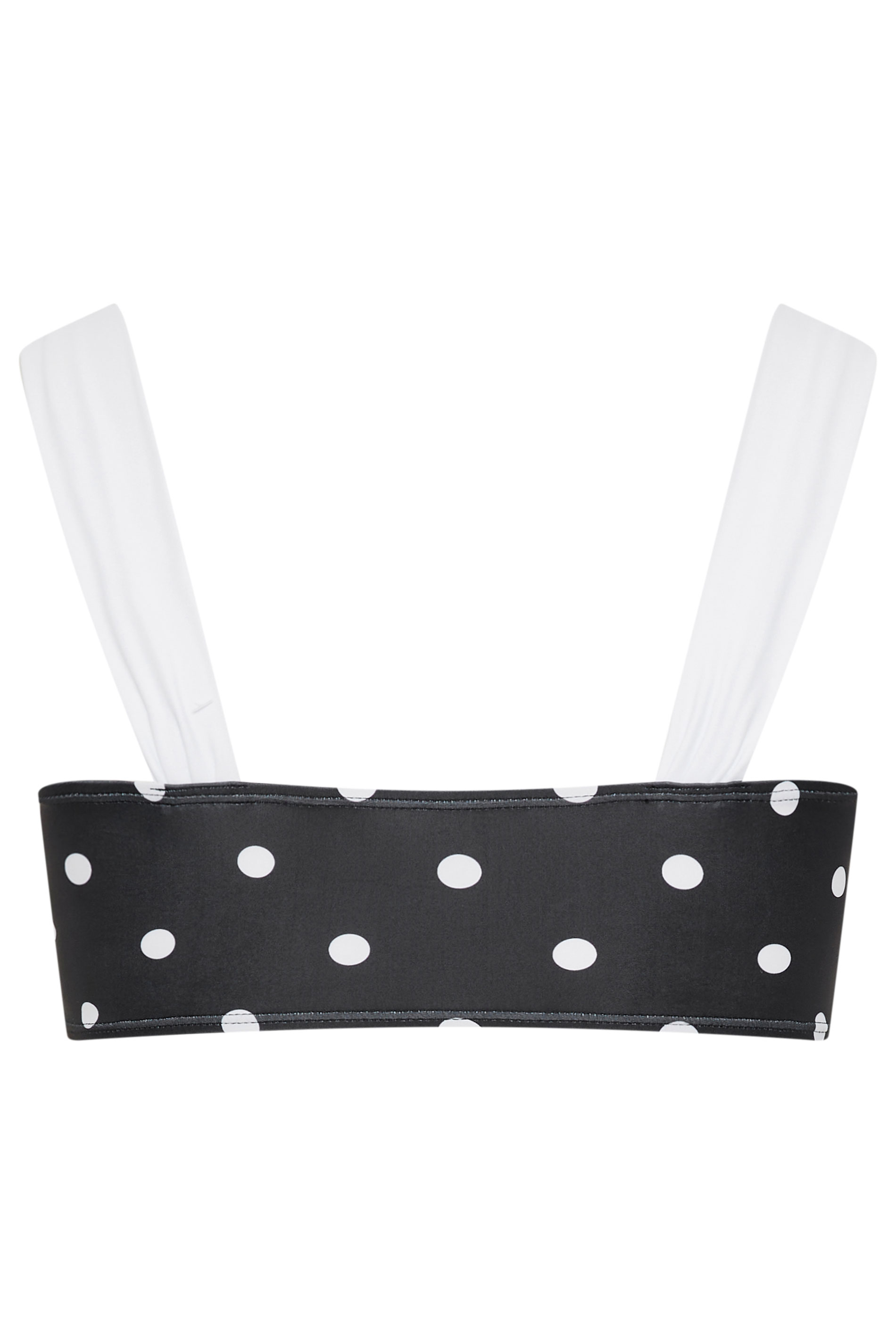 YOURS Plus Size Black Polka Dot Bikini Top | Yours Clothing 6