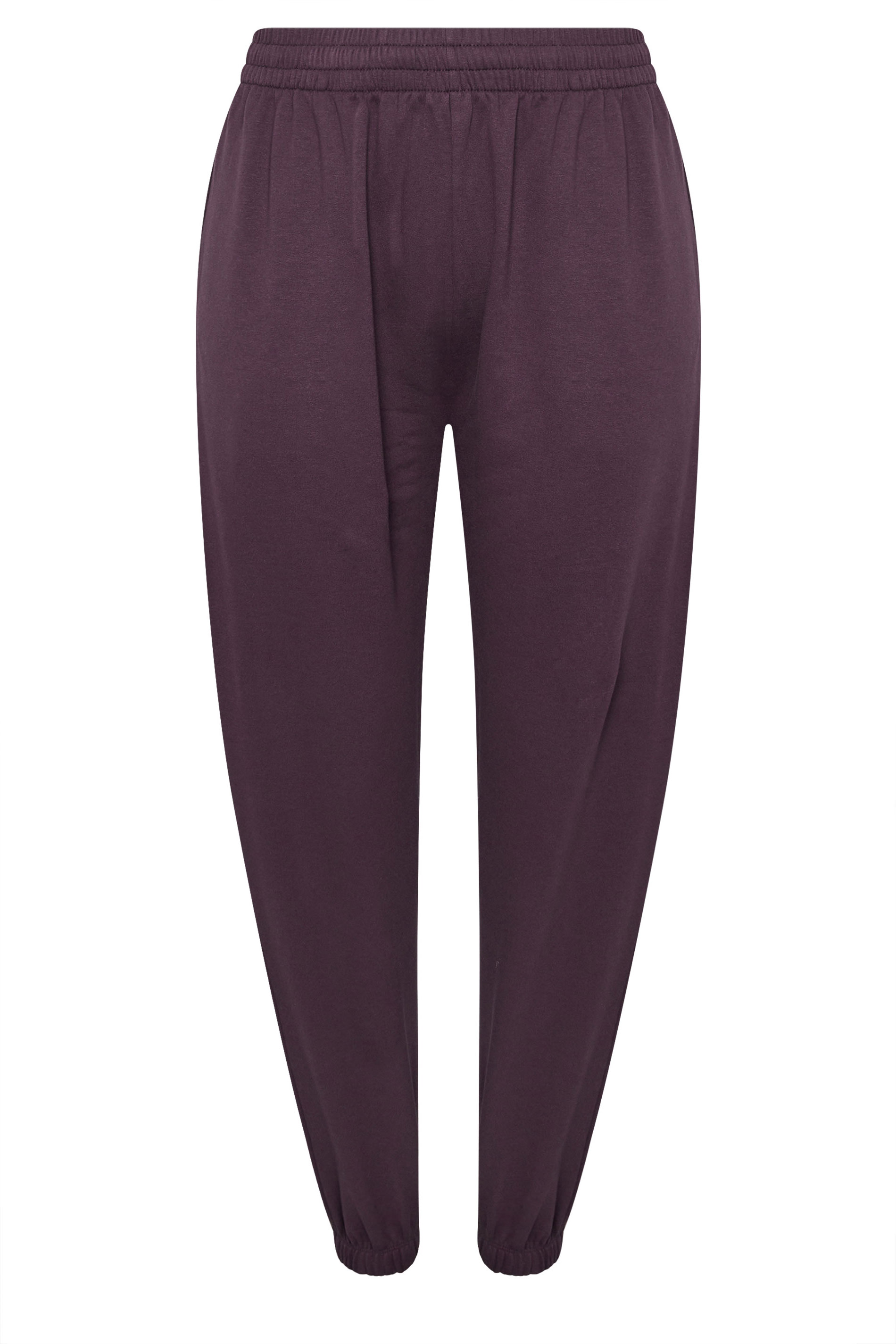 YOURS Plus Size Purple Cuffed Leg Joggers | Yours Clothing 5