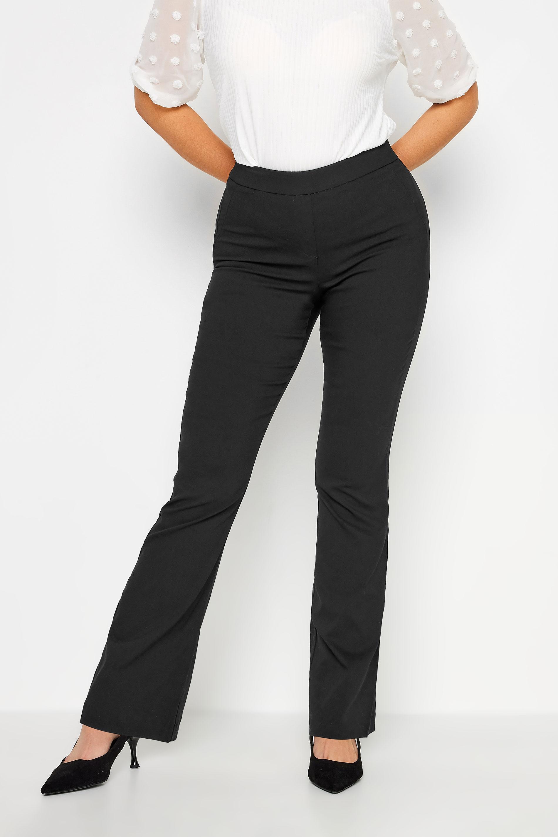 Pomodoro Cropped Bengaline Trousers in Black