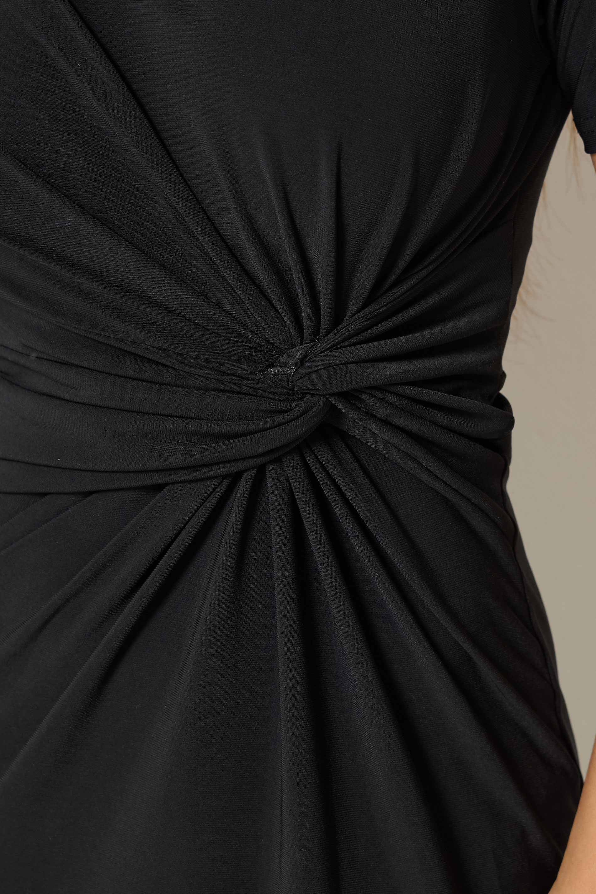 M&Co Petite Black Twist Front Maxi Dress | M&Co 4