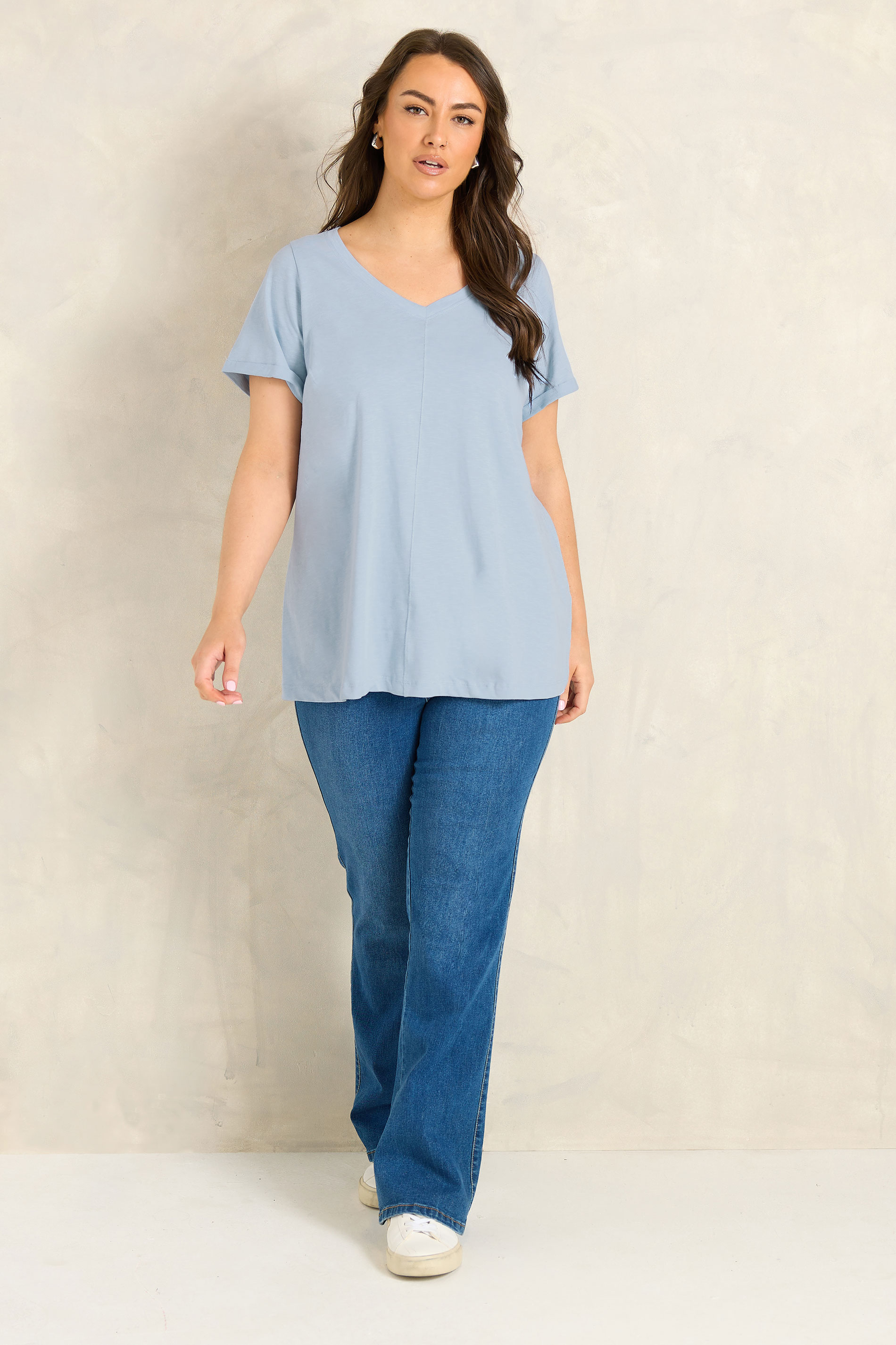 EVANS ESSENTIAL 4 Pack Pink & Blue T-Shirts | Evans 4
