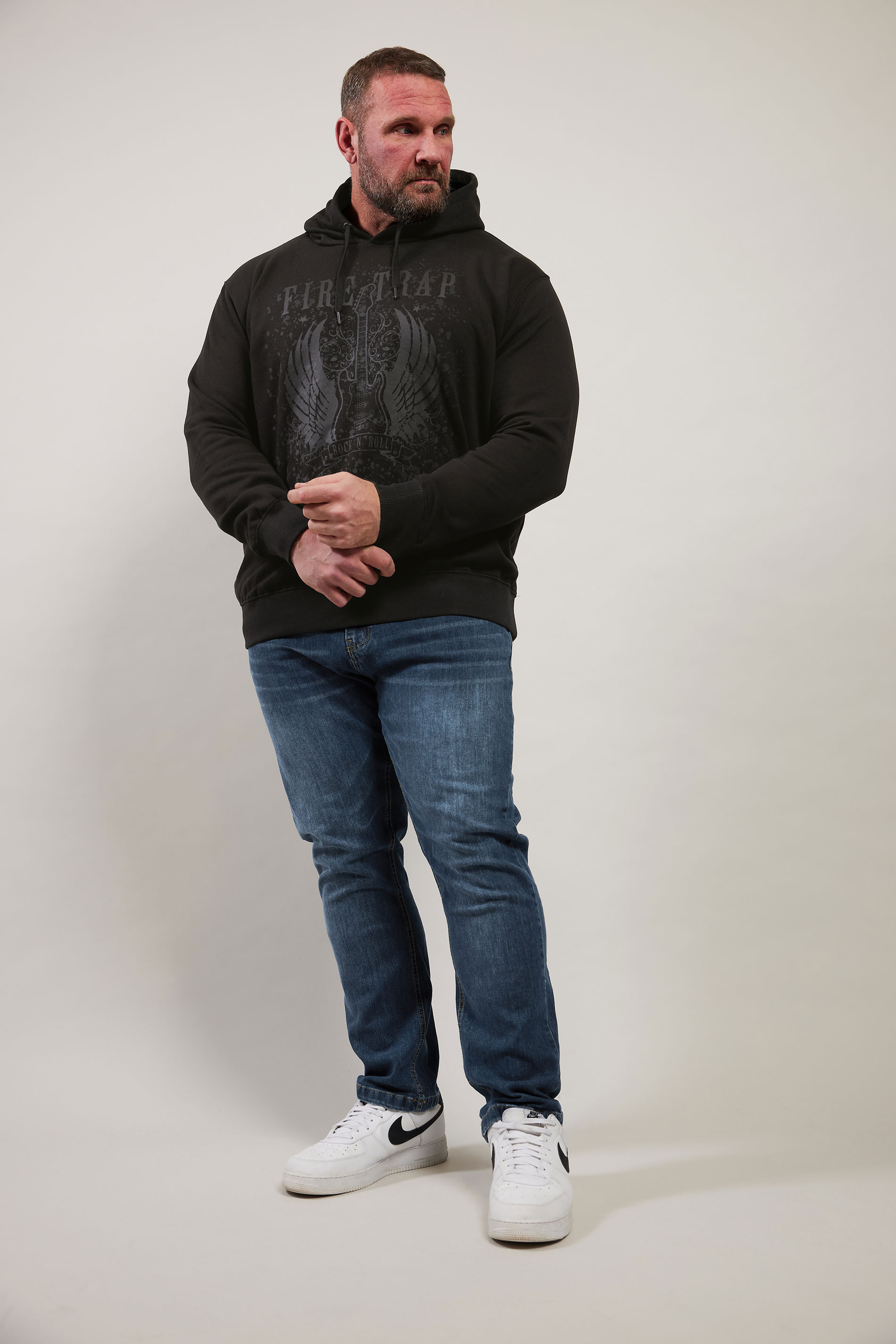 FIRETRAP Big & Tall Black Hoodie | BadRhino 3