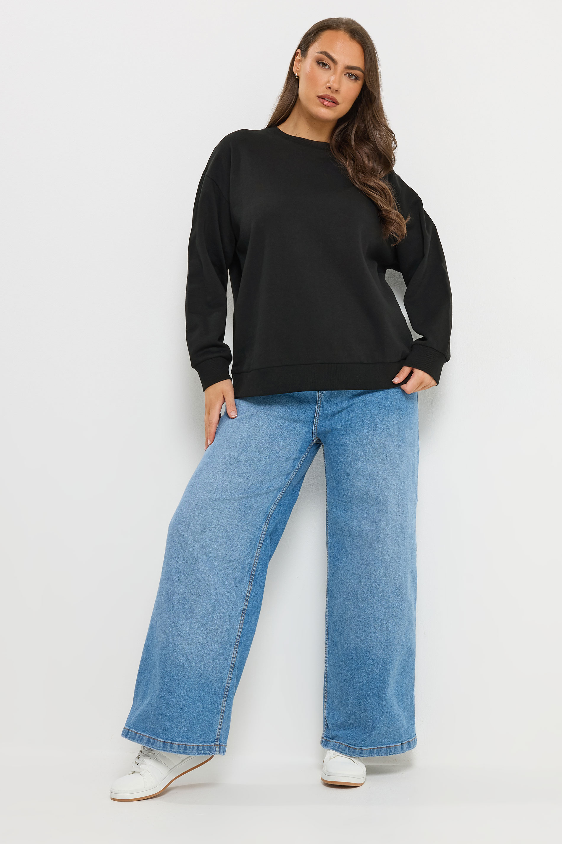 YOURSET Plus Size 2 PACK Black & Pink Sweatshirts | Yours Clothing 5