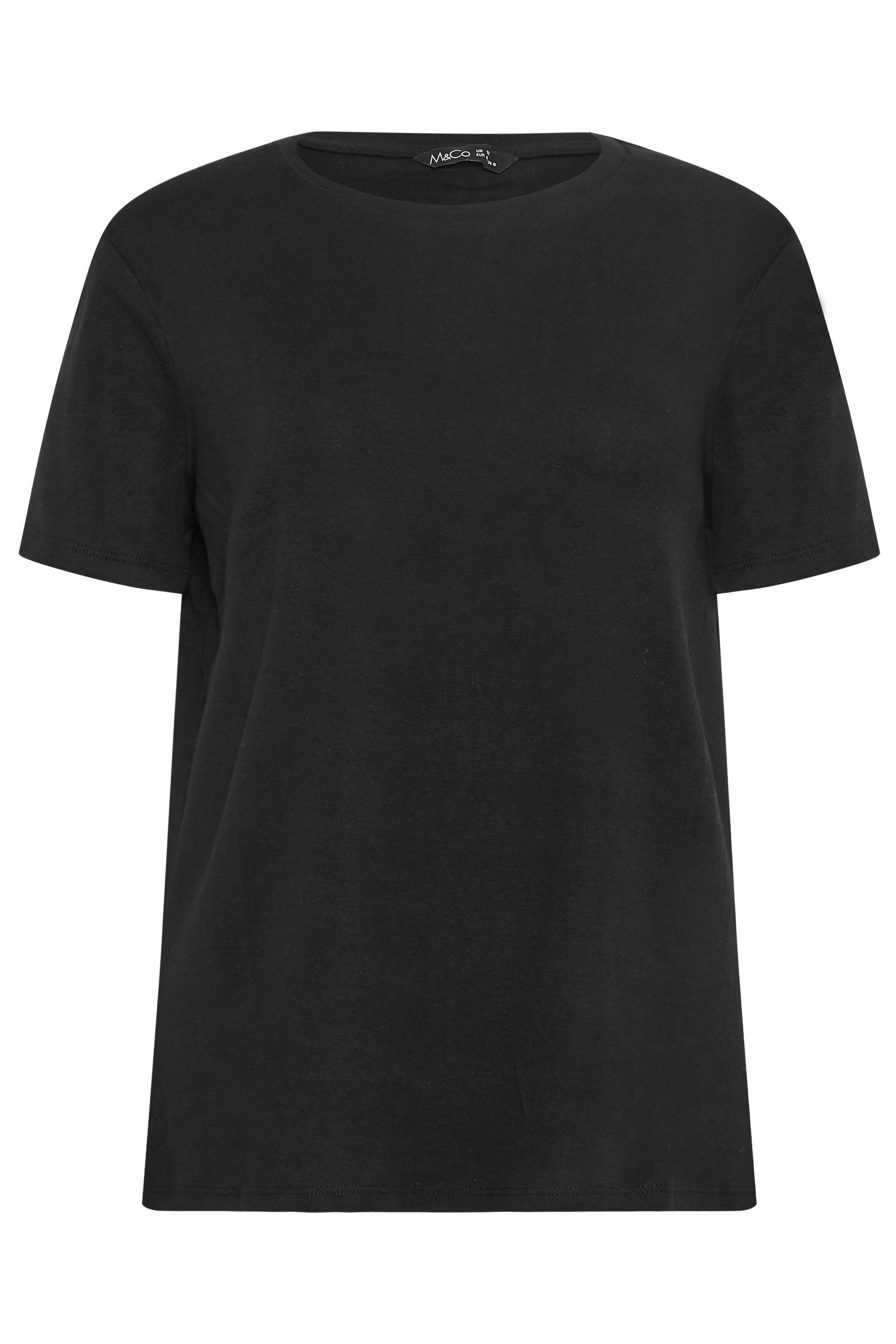 M&Co Black Cotton T-Shirt | M&Co 6