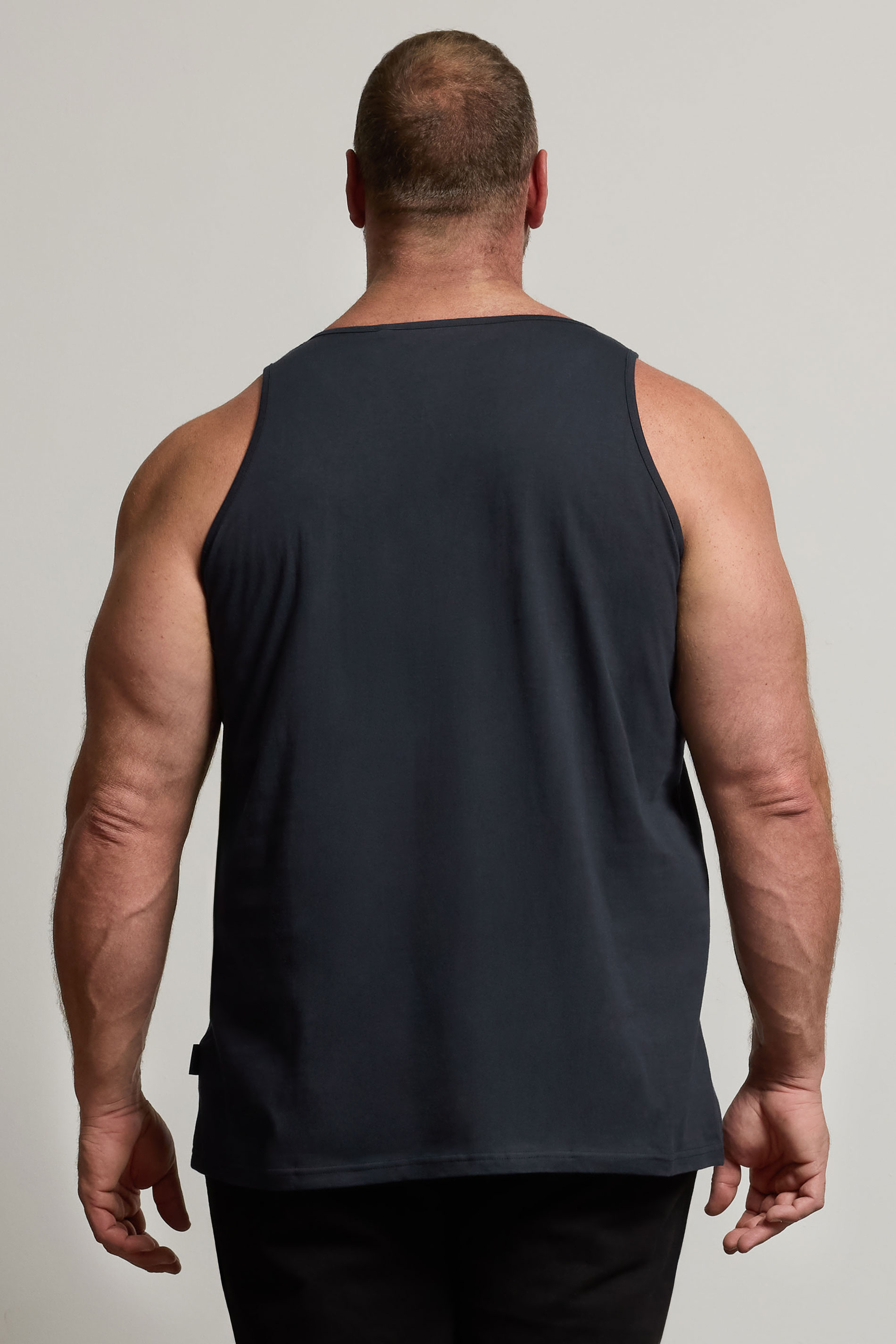 BadRhino Navy Blue Plain Vest Top | BadRhino 2