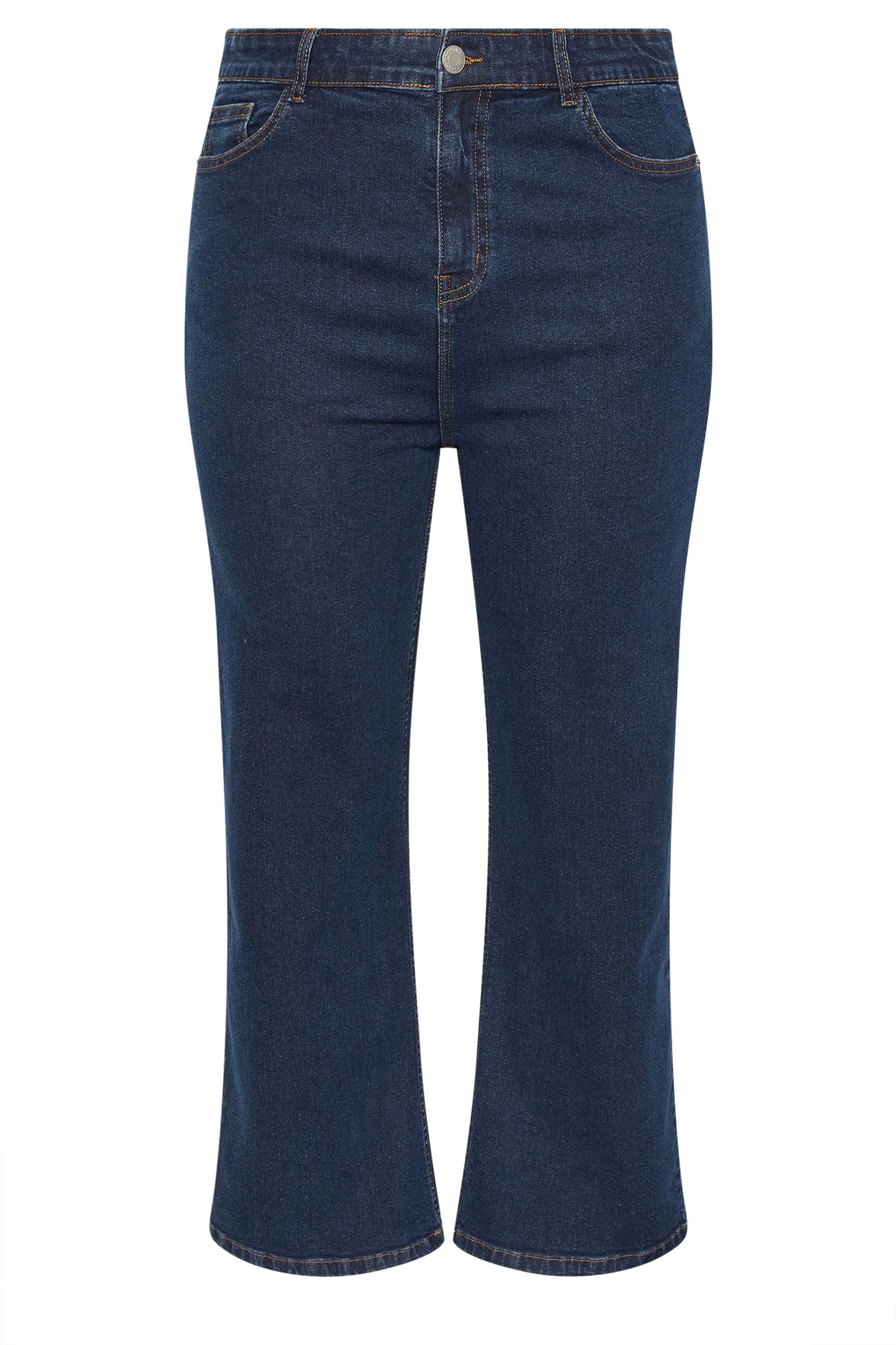 YOURS Plus Size Indigo Blue Denim Wide Leg Jeans | Yours Clothing 6
