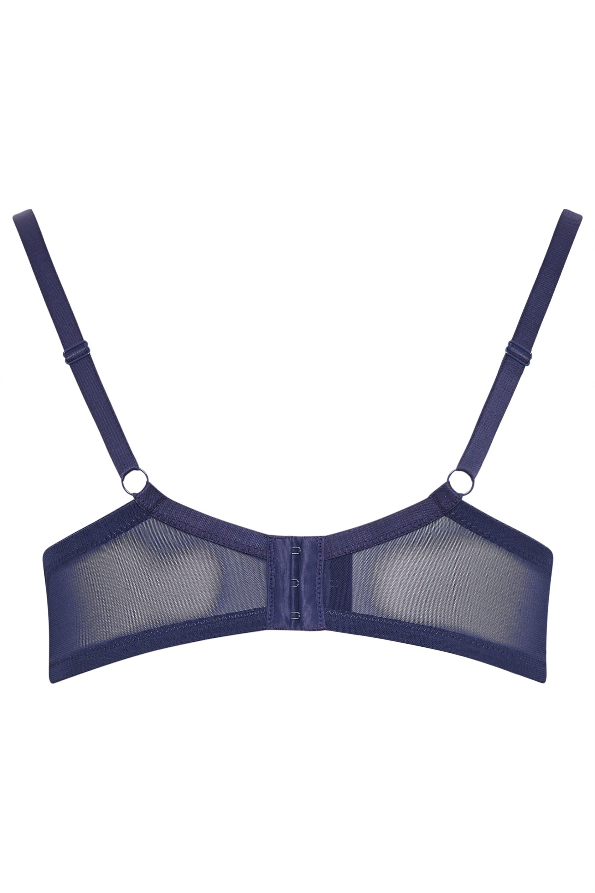 YOURSET 2 PACK Plus Size Blue & White Lace Trim Padded Bras | Yours Clothing 8