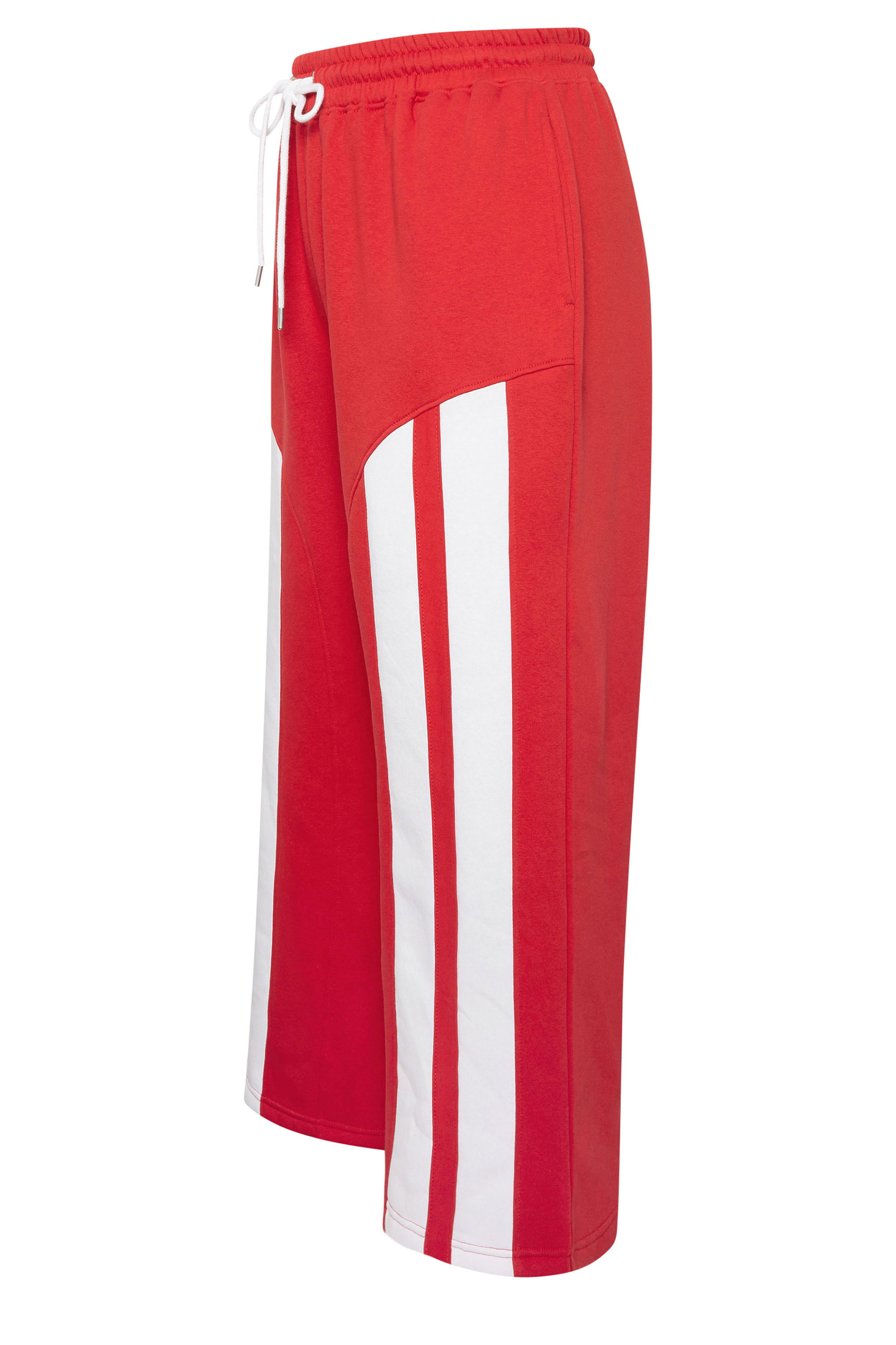 LIMITED COLLECTION Plus Size Red Stripe Wide Leg Joggers | Yours Clothing 6