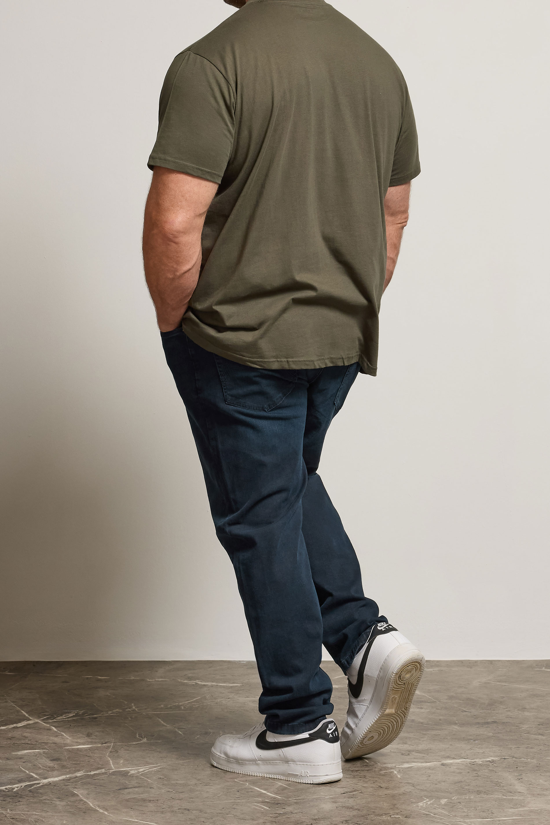 BadRhino Big & Tall Ink Blue Straight Leg Stretch Jeans | BadRhino 2