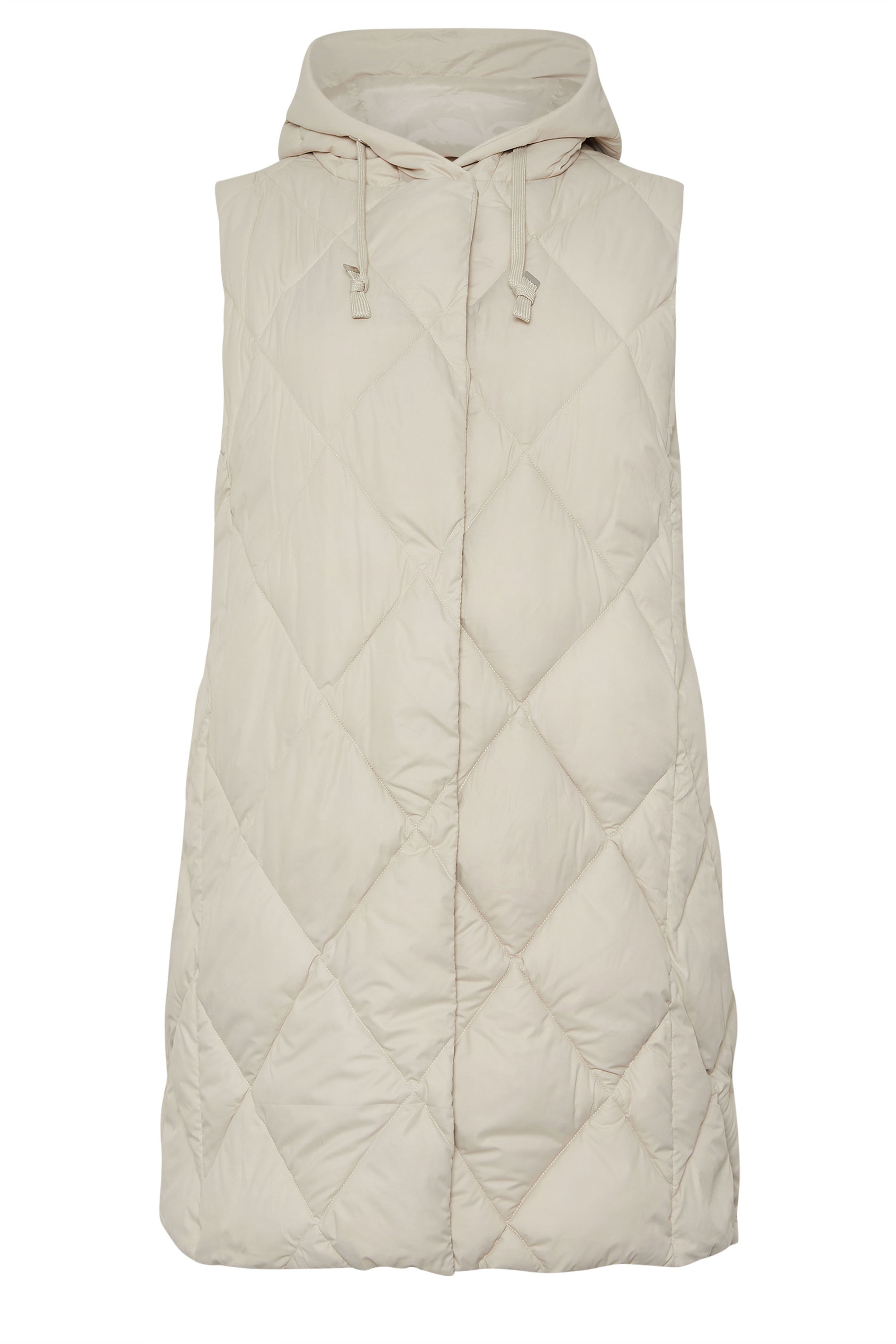 YOURS Plus Size Ivory White Midi Gilet | Yours Clothing 5