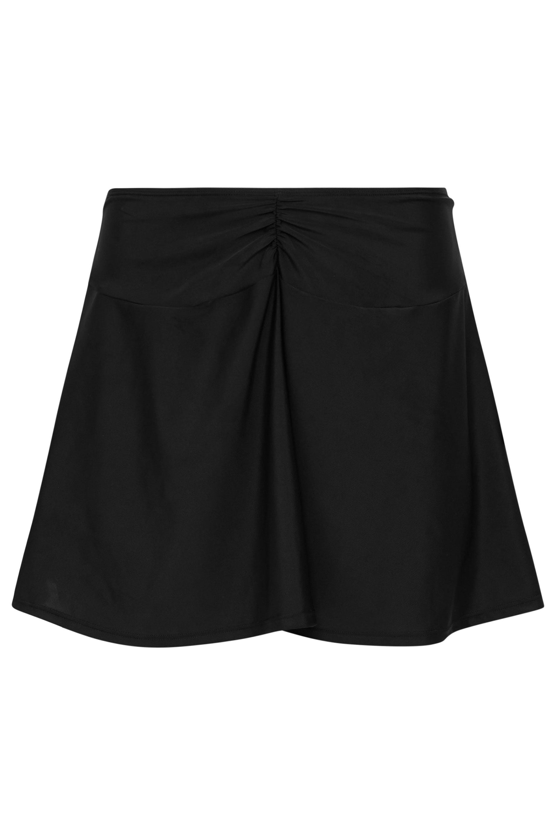 M&Co Black Ruched Front Swim Skirt | M&Co 5